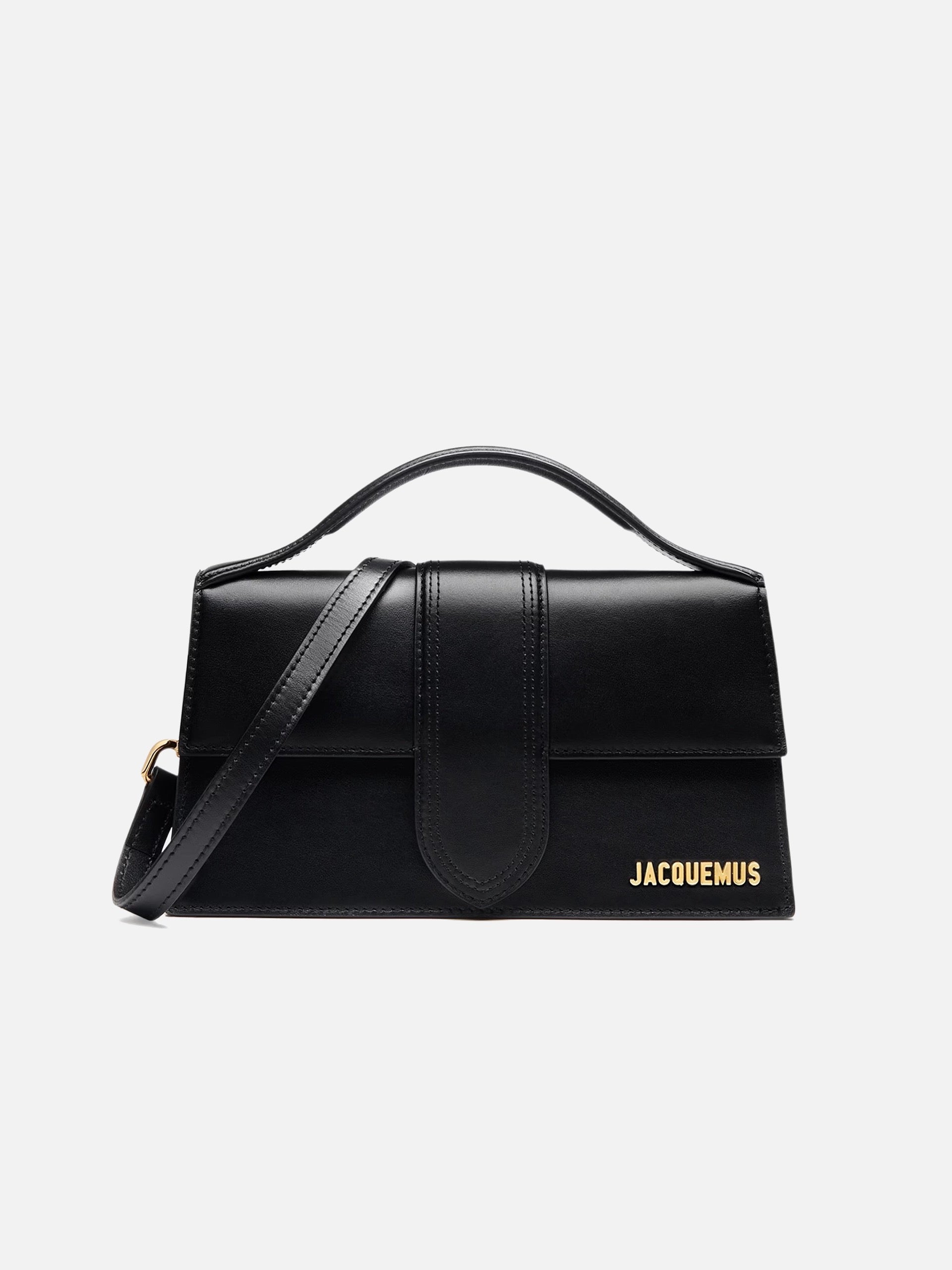 JACQUEMUS - Handtasche Le Grand Bambino aus Leder Schwarz – Black