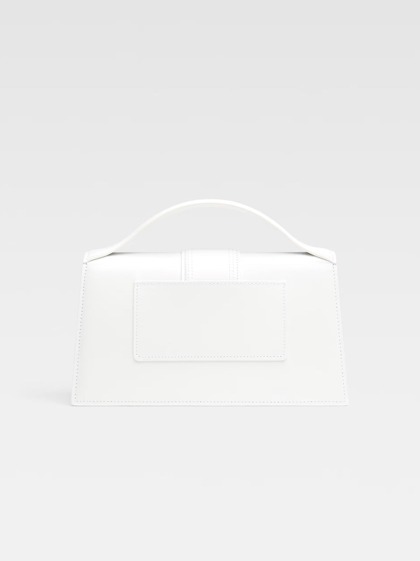 JACQUEMUS - Handtasche Le Grand Bambino aus Leder Weiss – White