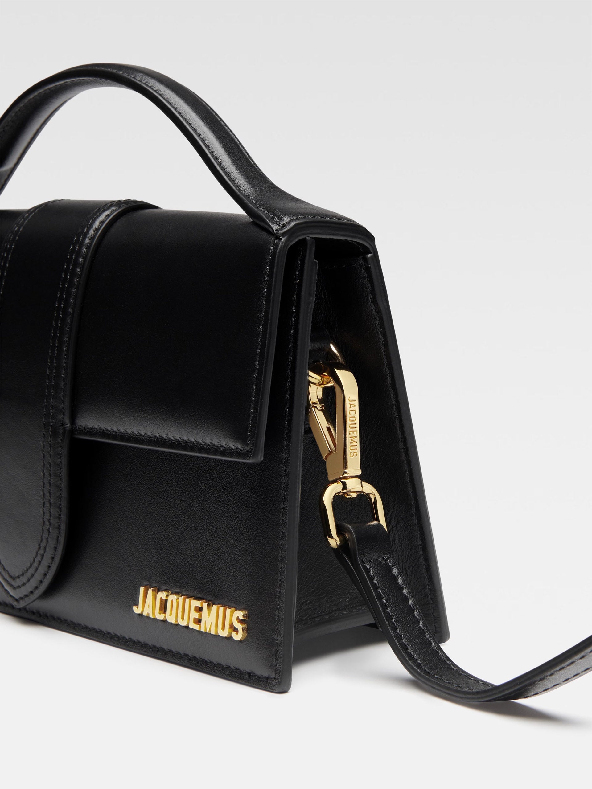 JACQUEMUS - Handtasche Le Grand Bambino aus Leder Schwarz – Black