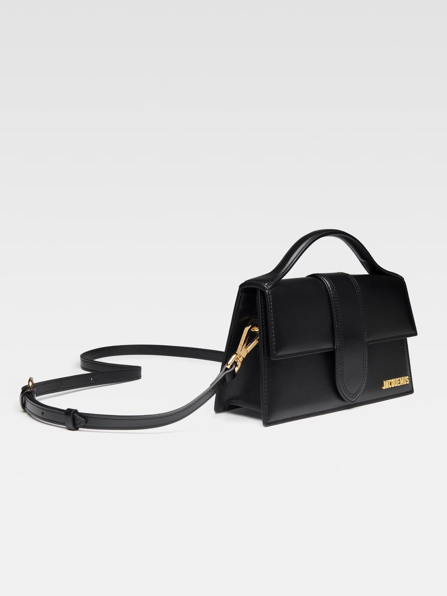 JACQUEMUS - Handtasche Le Grand Bambino aus Leder Schwarz – Black