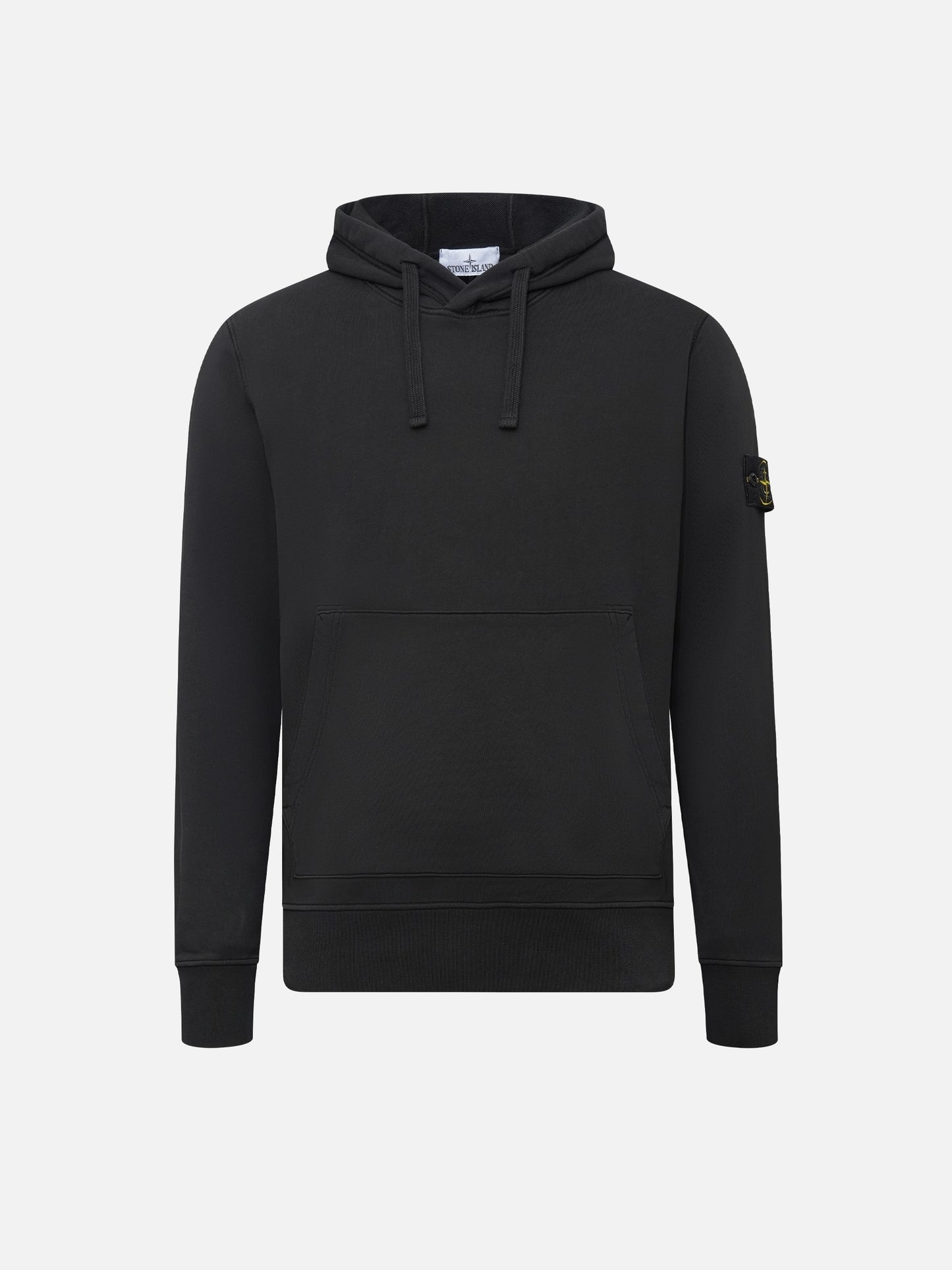 STONE ISLAND - Hoodie mit Logo-Patch für Herren Schwarz – Black 