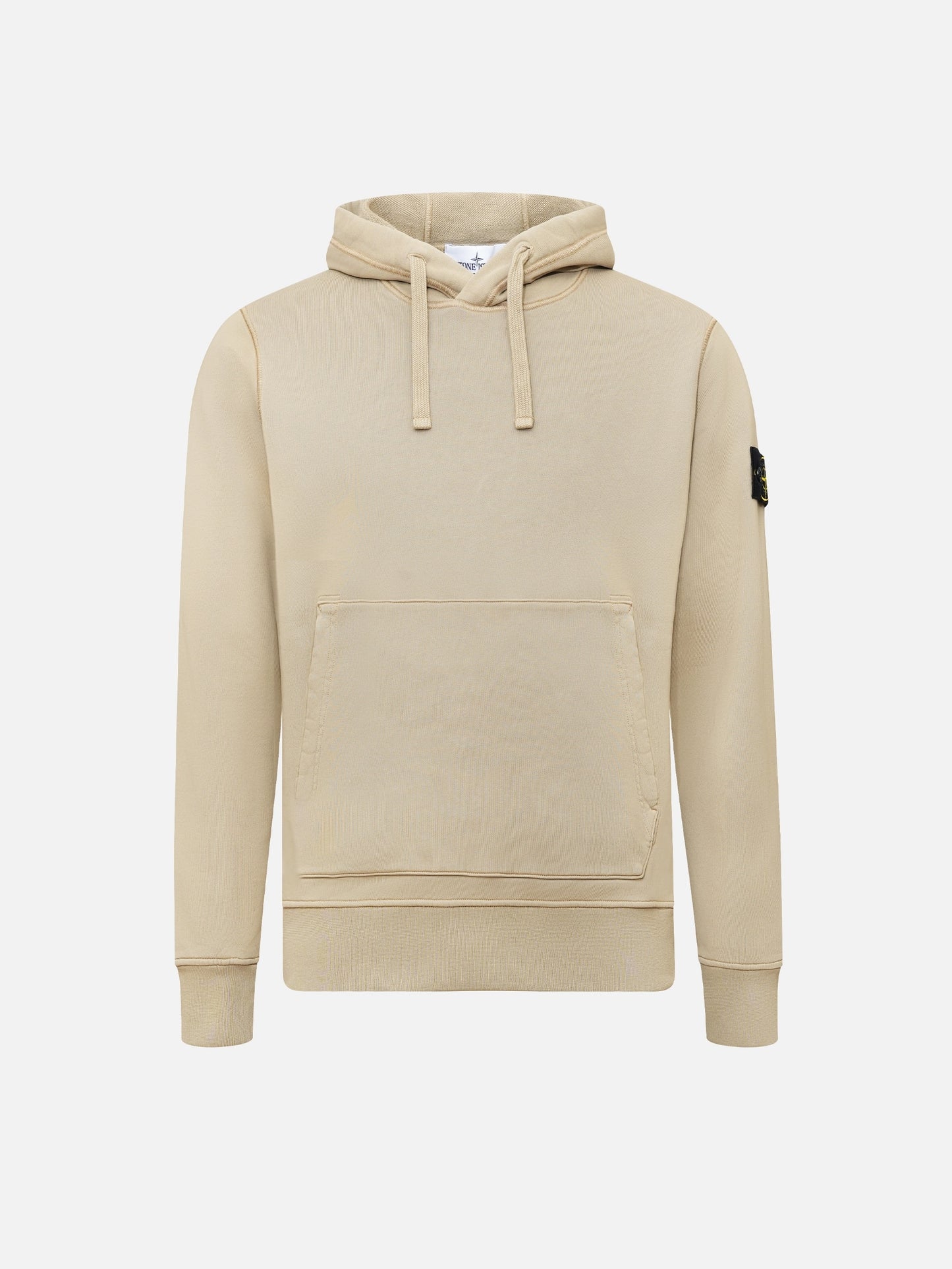 STONE ISLAND - Hoodie mit Logo-Patch für Herren Beige