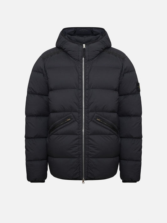 STONE ISLAND - Daunenjacke mit Kapuze für Herren Schwarz – Black