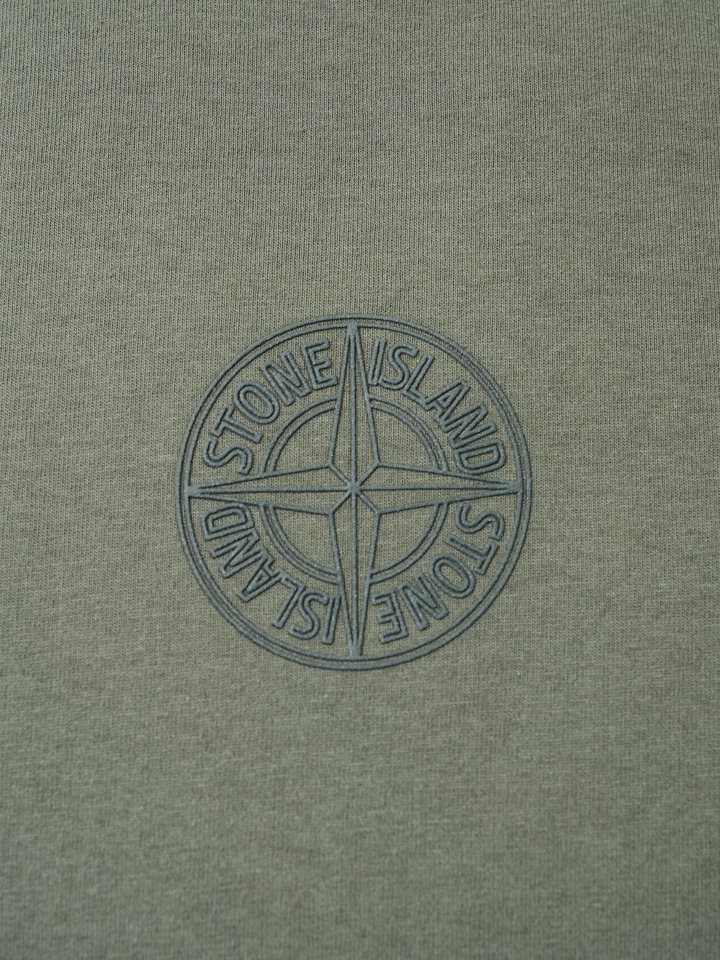 STONE ISLAND - T-Shirt mit Kompass-Logo für Herren Olivgrün – Olive green