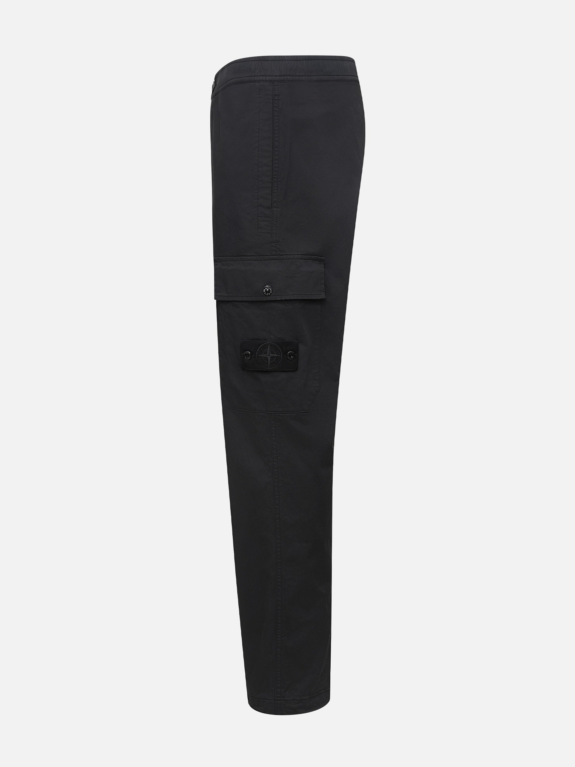 STONE ISLAND - Cargohose Ghost für Herren Schwarz – Black