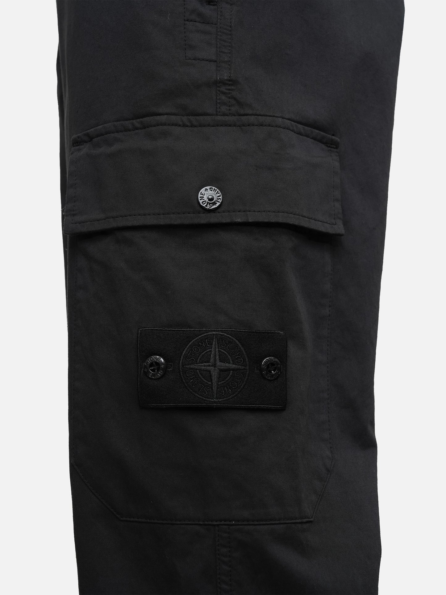 STONE ISLAND - Cargohose Ghost für Herren Schwarz – Black