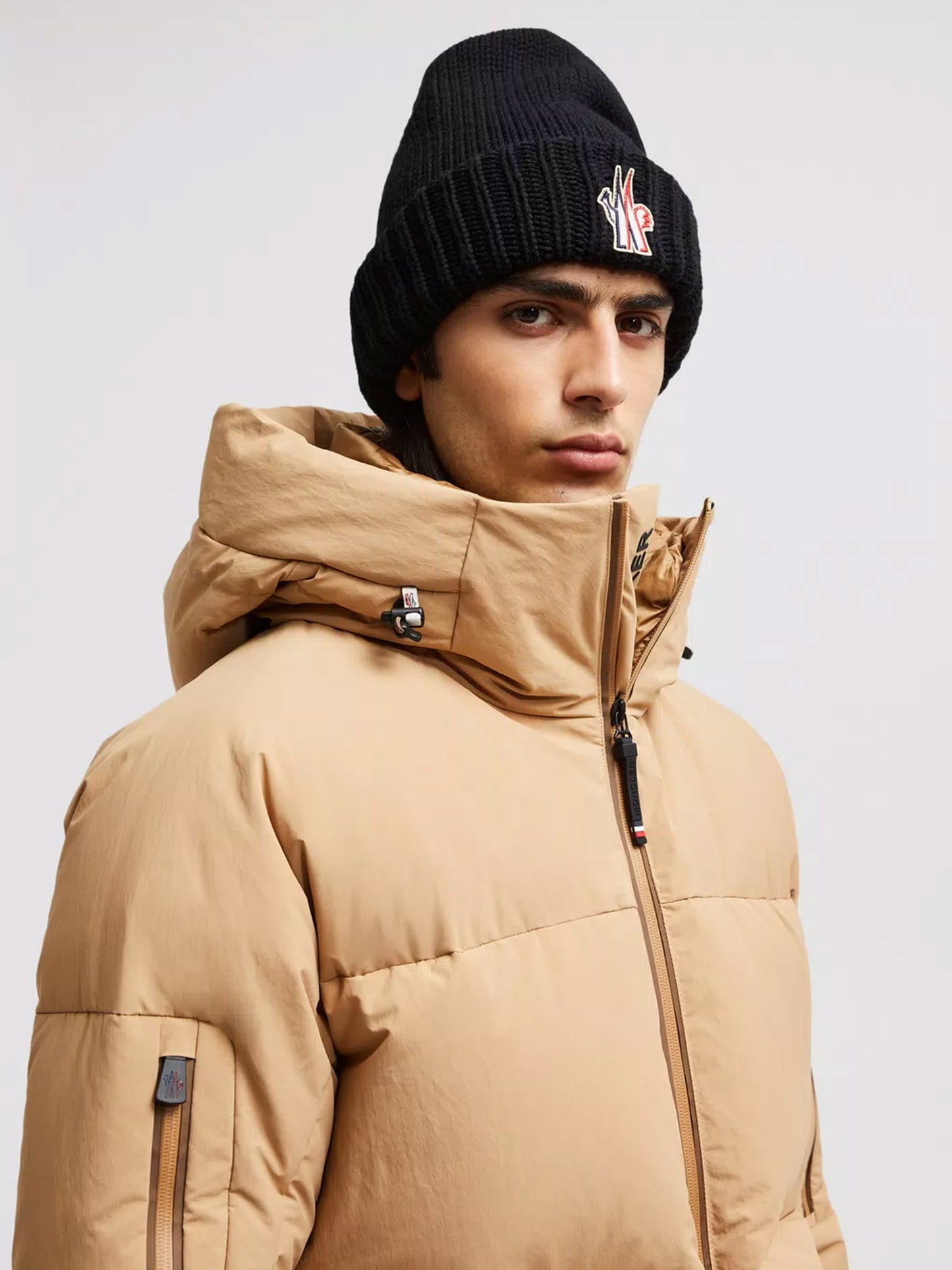 MONCLER GRENOBLE - Beanie-Mütze mit Logo für Herren