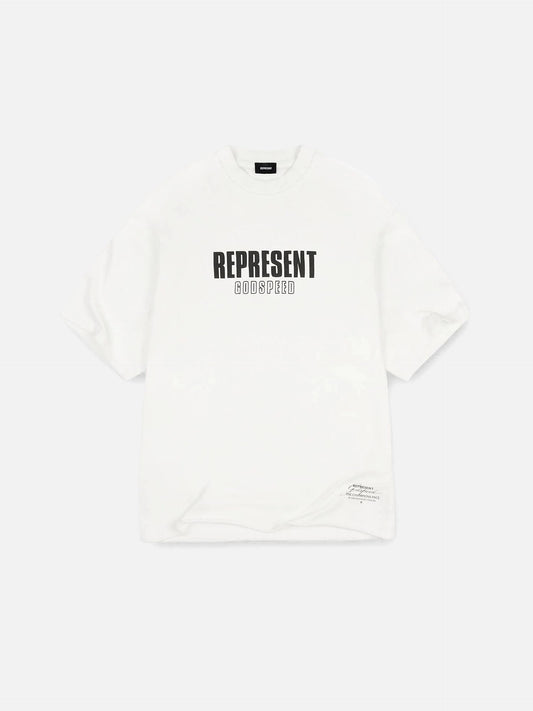 REPRESENT - T-Shirt Godspeed für Herren Cremeweiss – Cream white