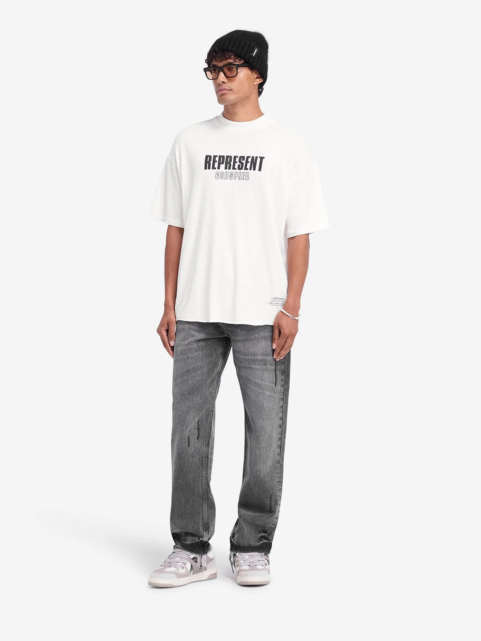 REPRESENT - T-Shirt Godspeed für Herren Cremeweiss – Cream white