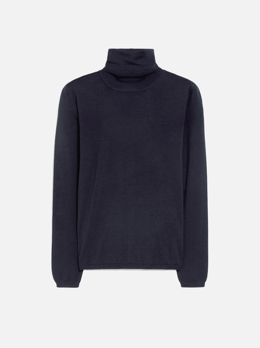 MAX MARA - Rollkragenpullover Saluto für Damen Dunkelblau – Dark blue