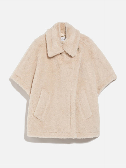 MAX MARA - Cape aus Teddy-Stoff Tebe für Damen Sand