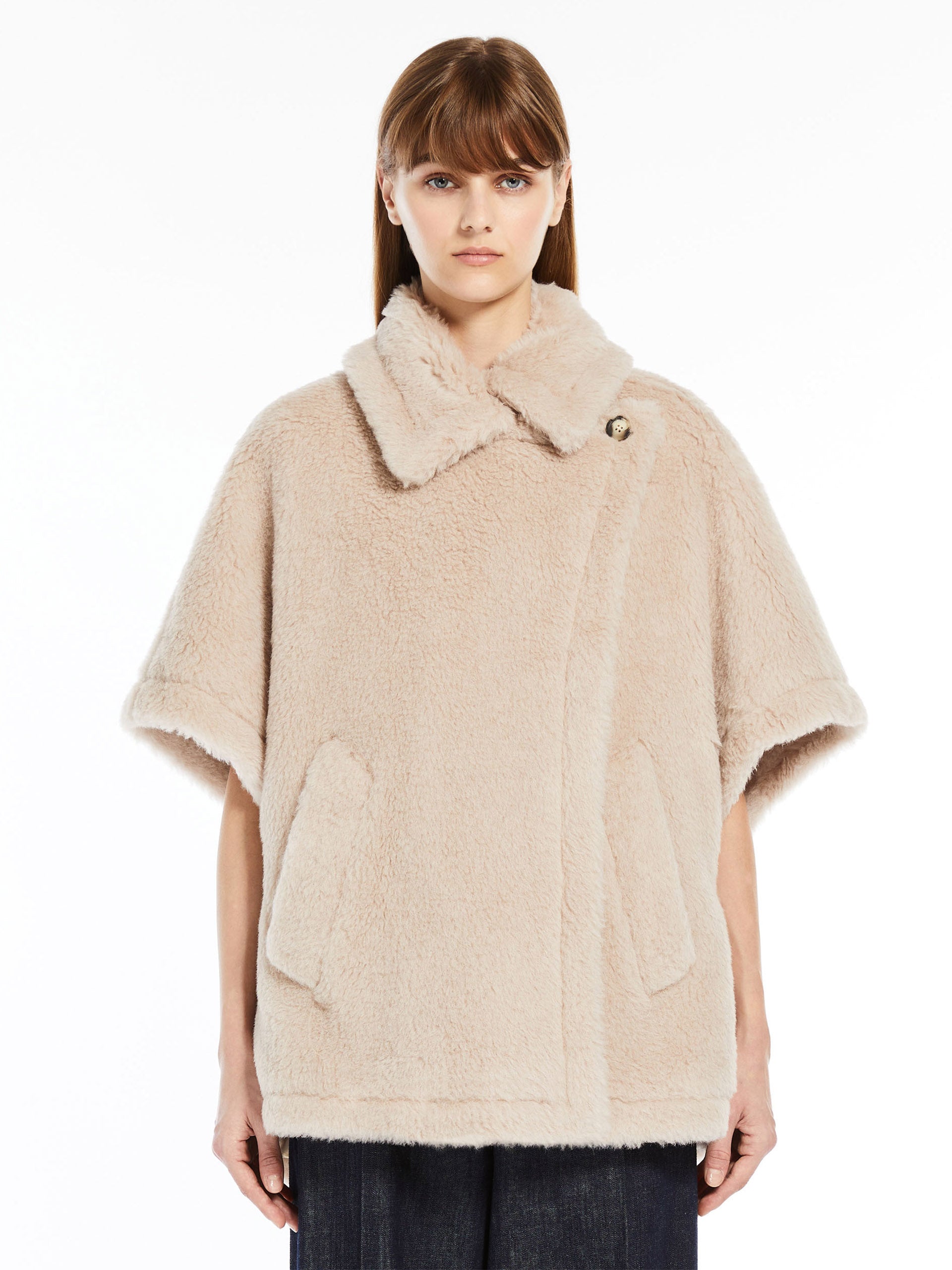 MAX MARA - Cape aus Teddy-Stoff Tebe für Damen Sand