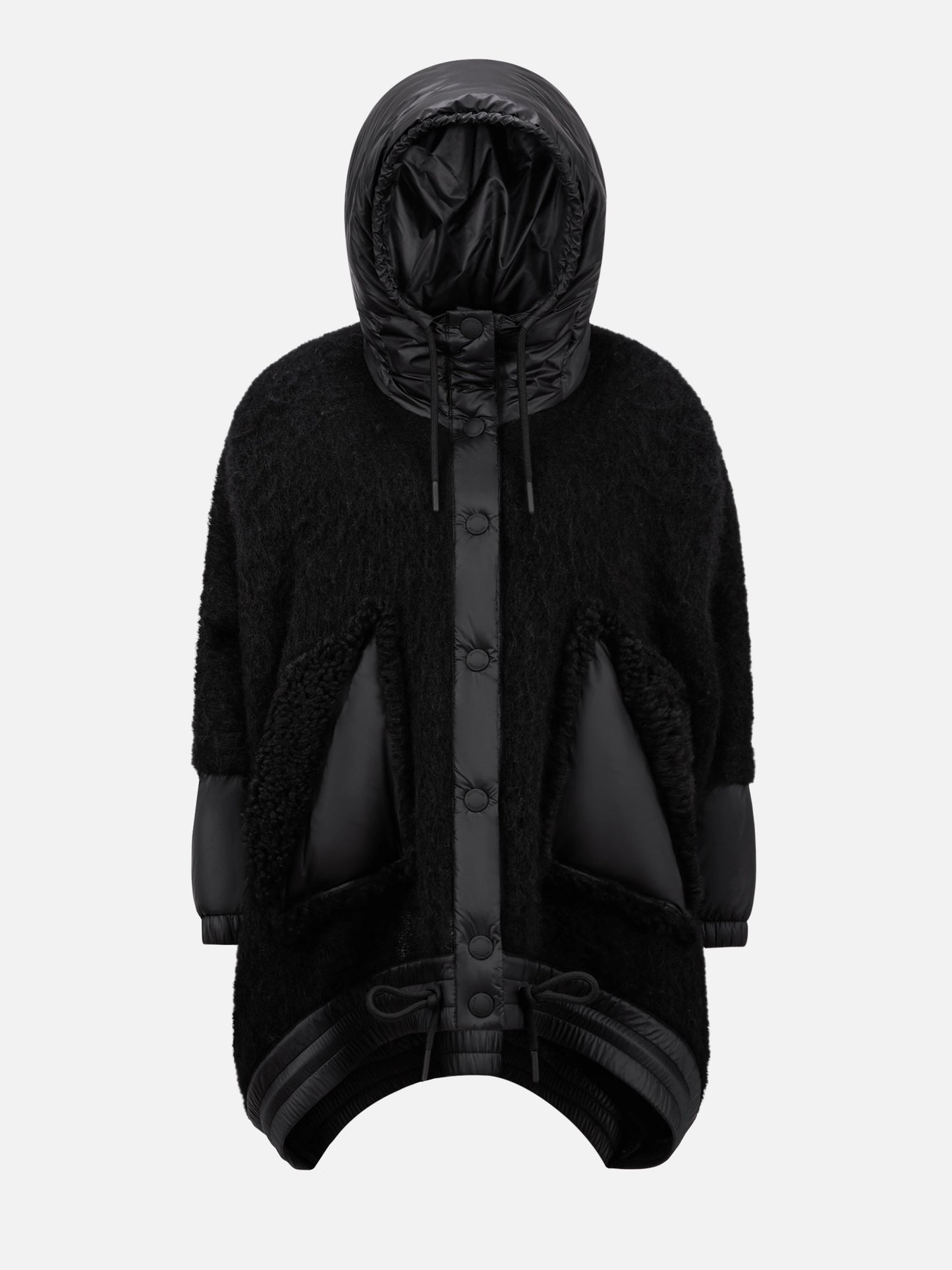 MONCLER GRENOBLE - Daunen-Cape mit Shearling für Damen