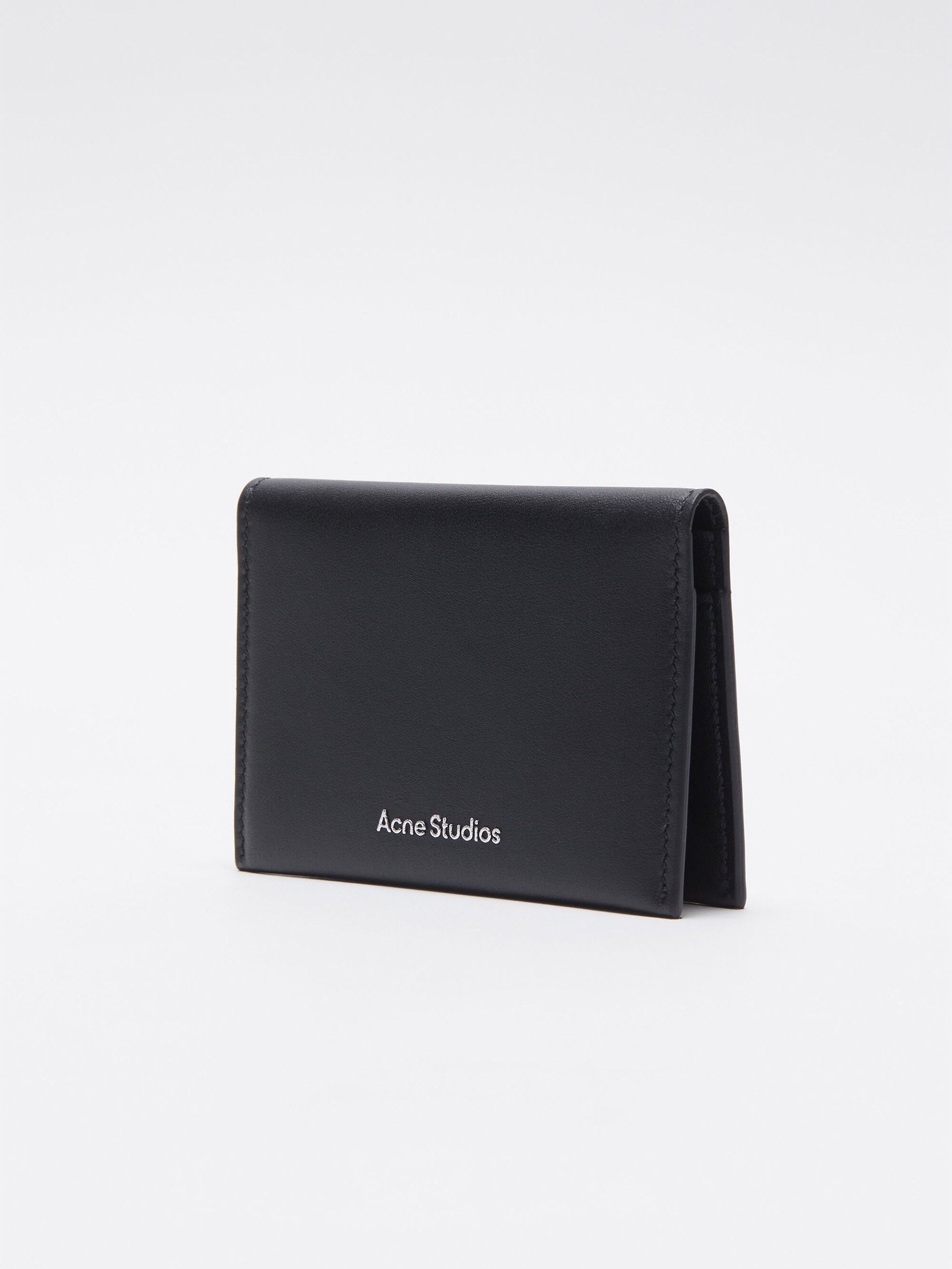 ACNE STUDIOS - Faltbare Geldtasche aus Leder Schwarz - Black