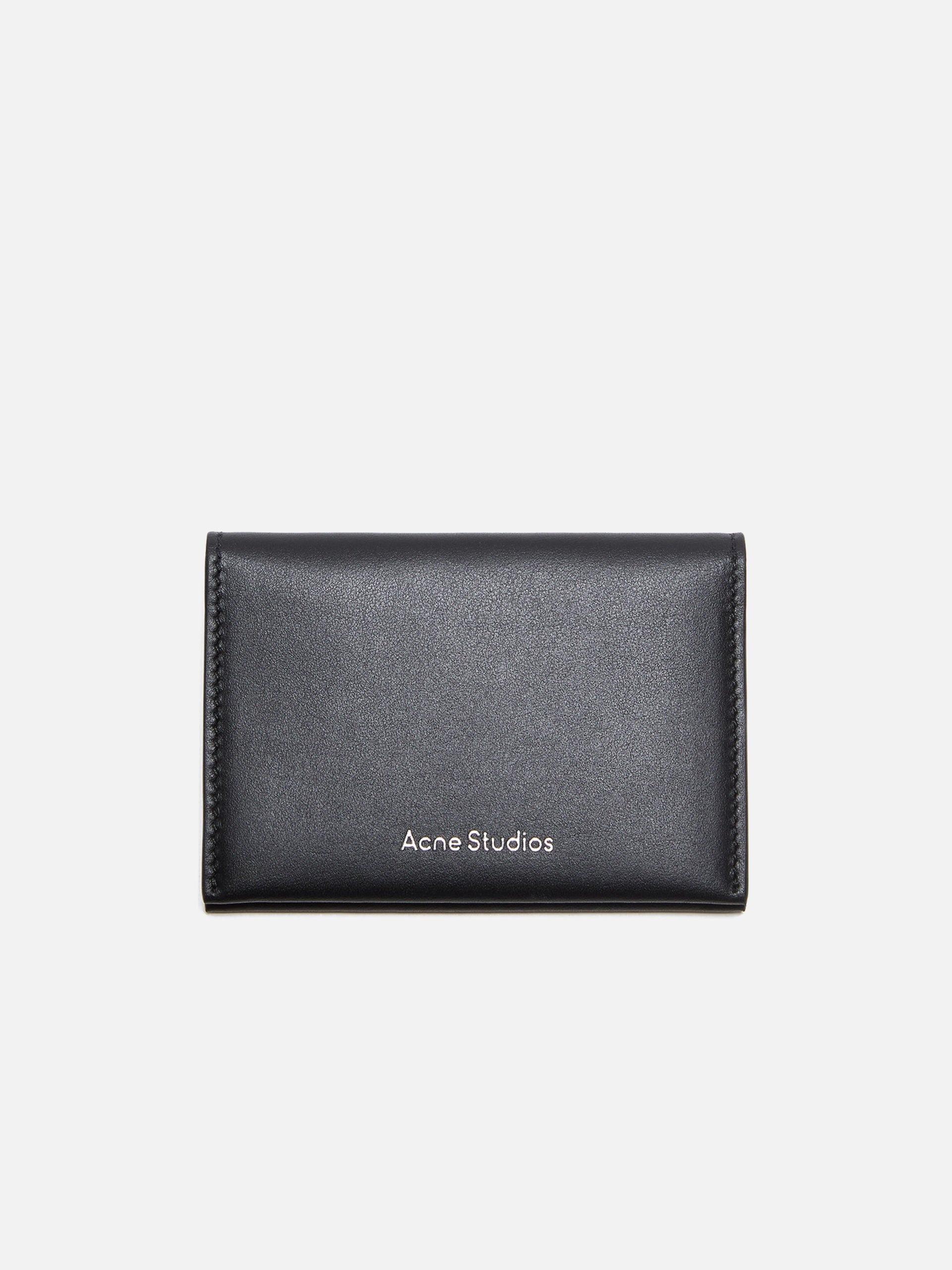 ACNE STUDIOS - Faltbare Geldtasche aus Leder Schwarz - Black