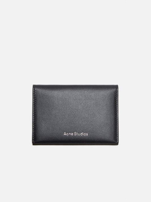 ACNE STUDIOS - Faltbare Geldtasche aus Leder Schwarz - Black