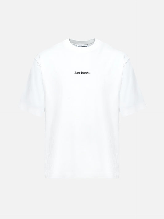 ACNE STUDIOS - Unisex Logo T-Shirt im Relaxed-Fit Weiss - White