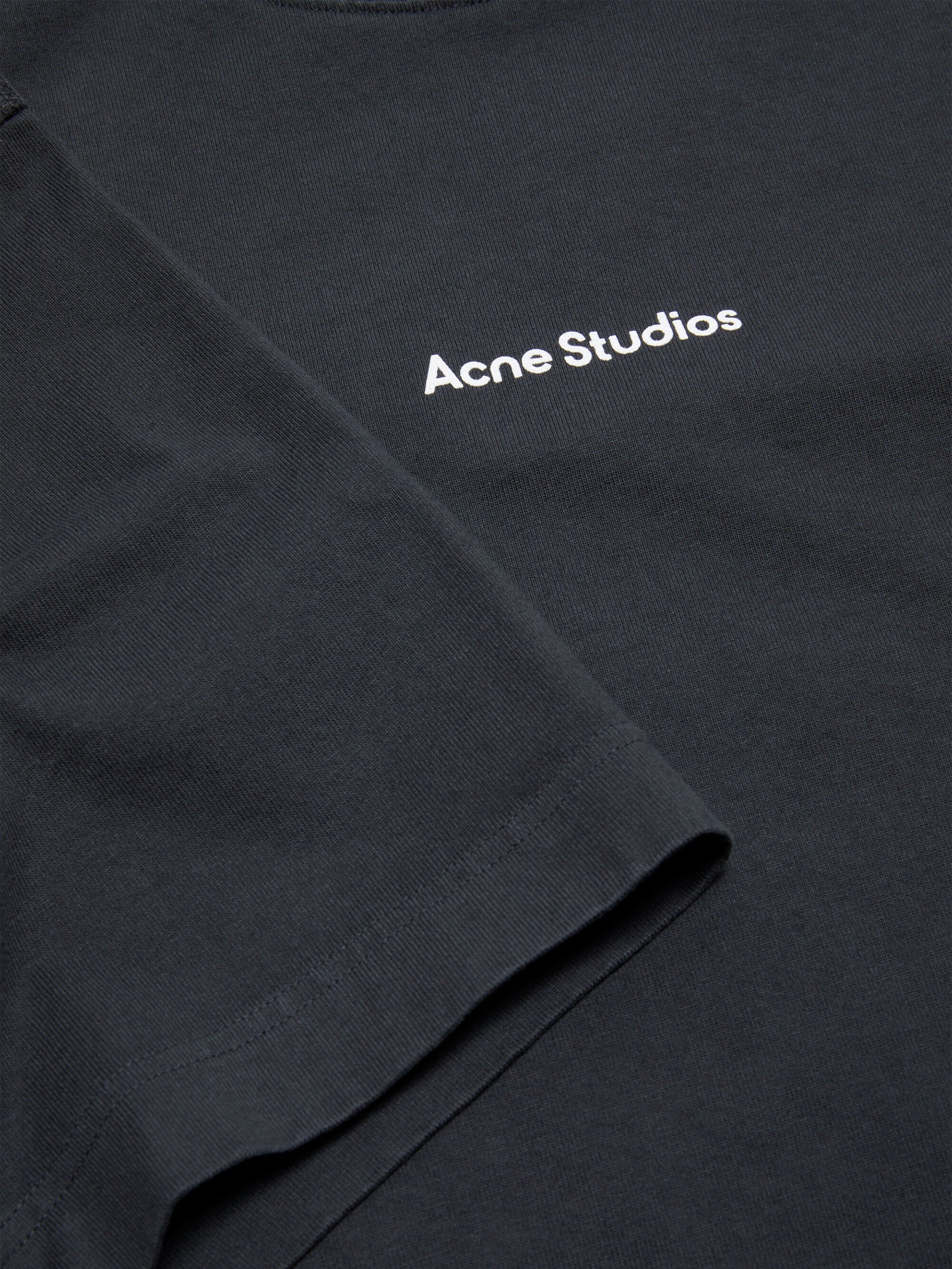 ACNE STUDIOS - Unisex Logo T-Shirt im Relaxed-Fit Schwarz - Black