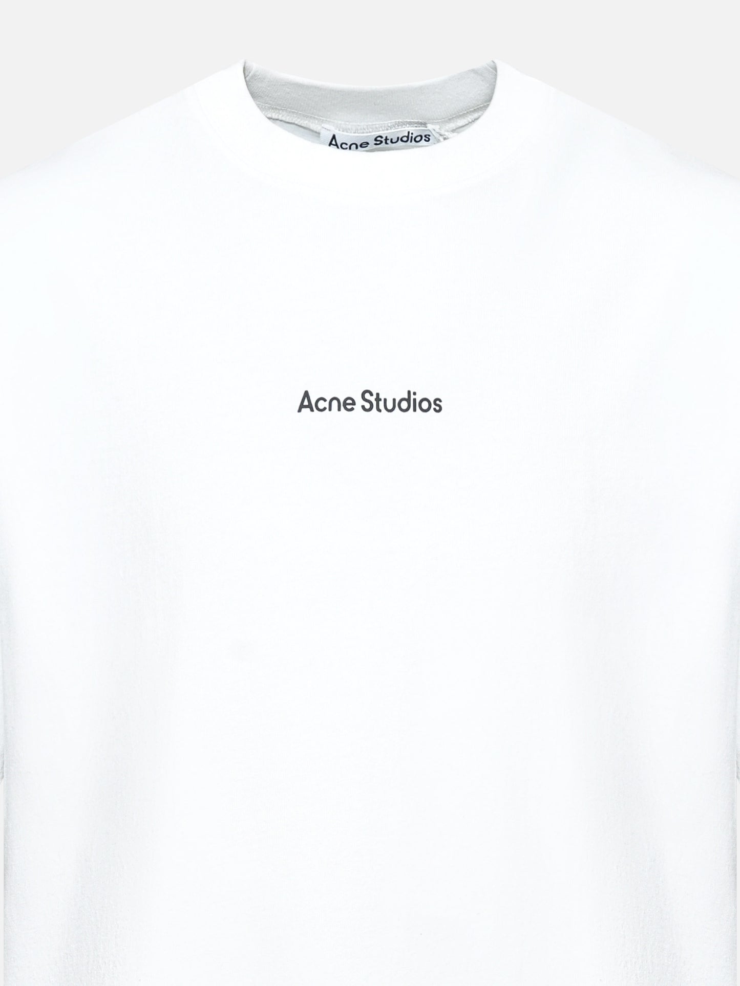 ACNE STUDIOS - Unisex Logo T-Shirt im Relaxed-Fit Weiss - White