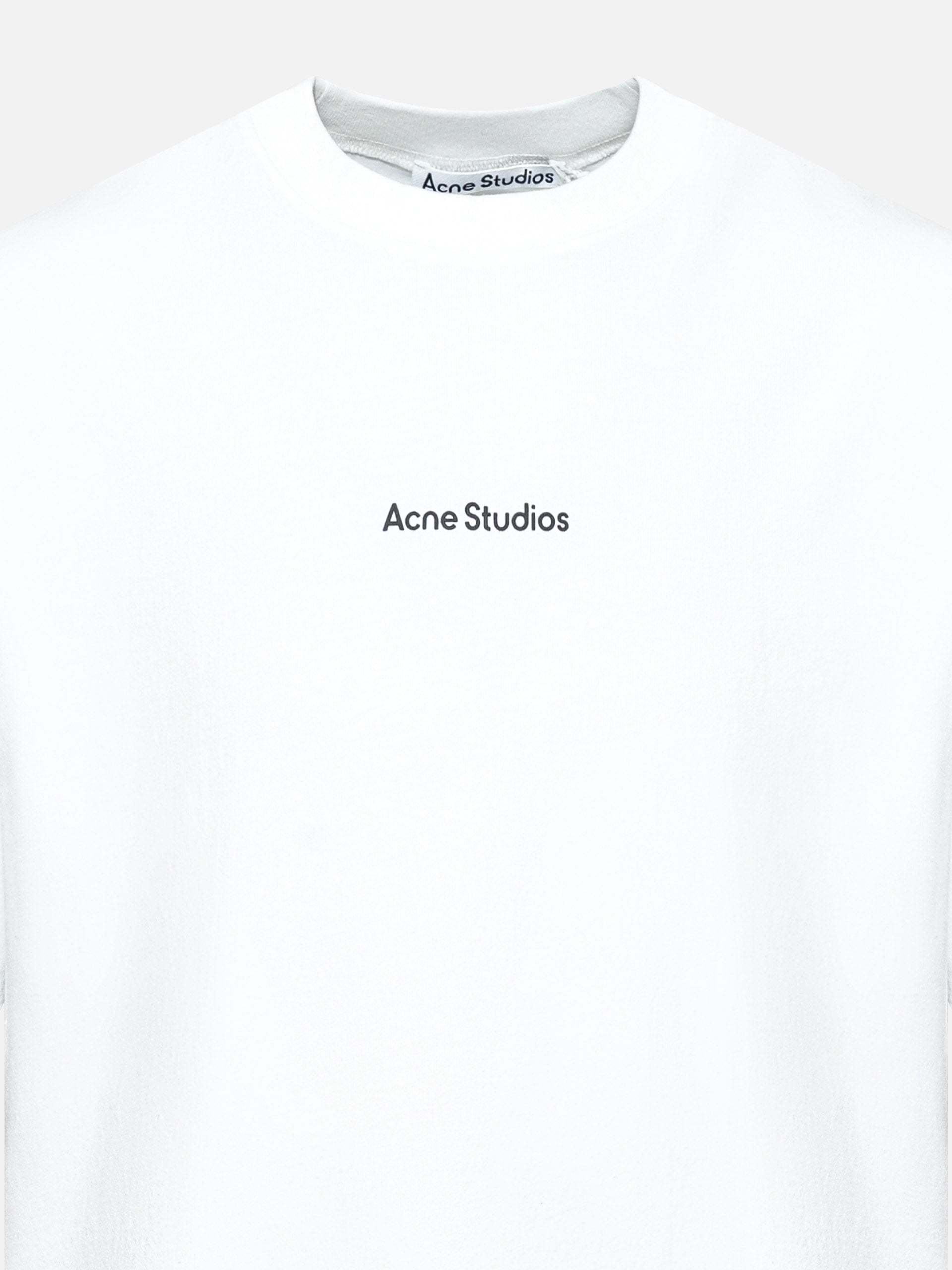 ACNE STUDIOS - Unisex Logo T-Shirt im Relaxed-Fit Weiss - White