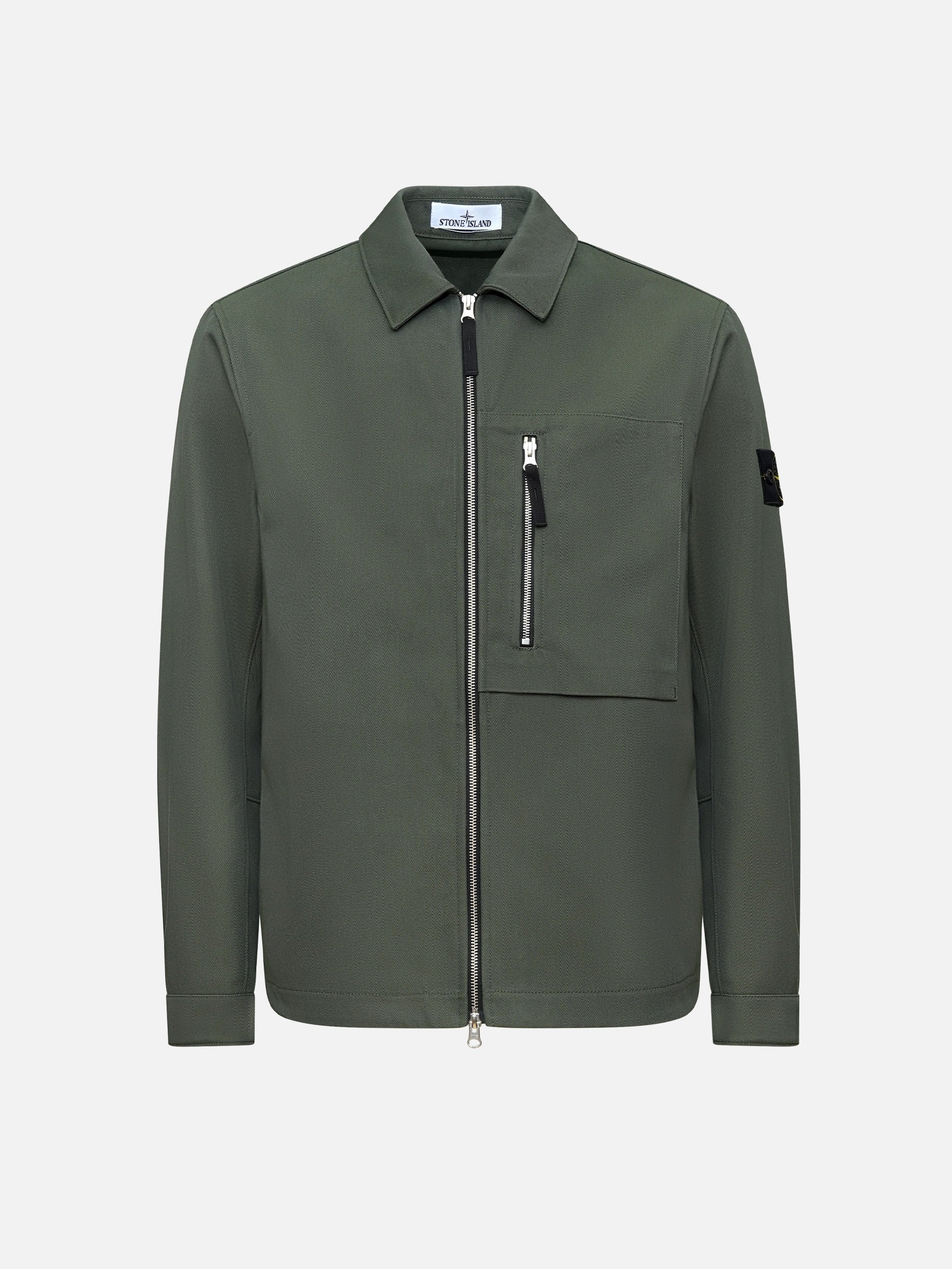 STONE ISLAND - Overshirt mit Logo-Patch für Herren