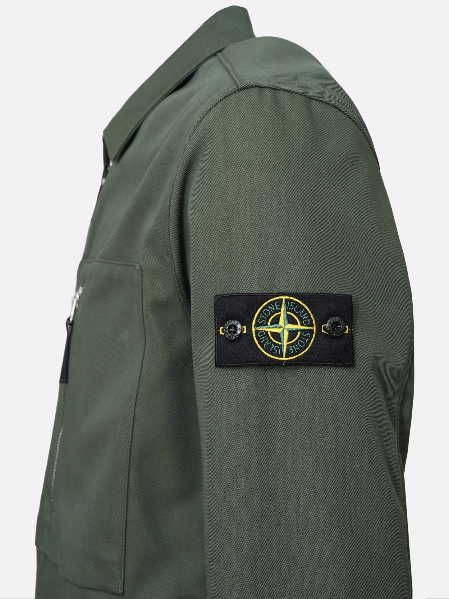 STONE ISLAND - Overshirt mit Logo-Patch für Herren