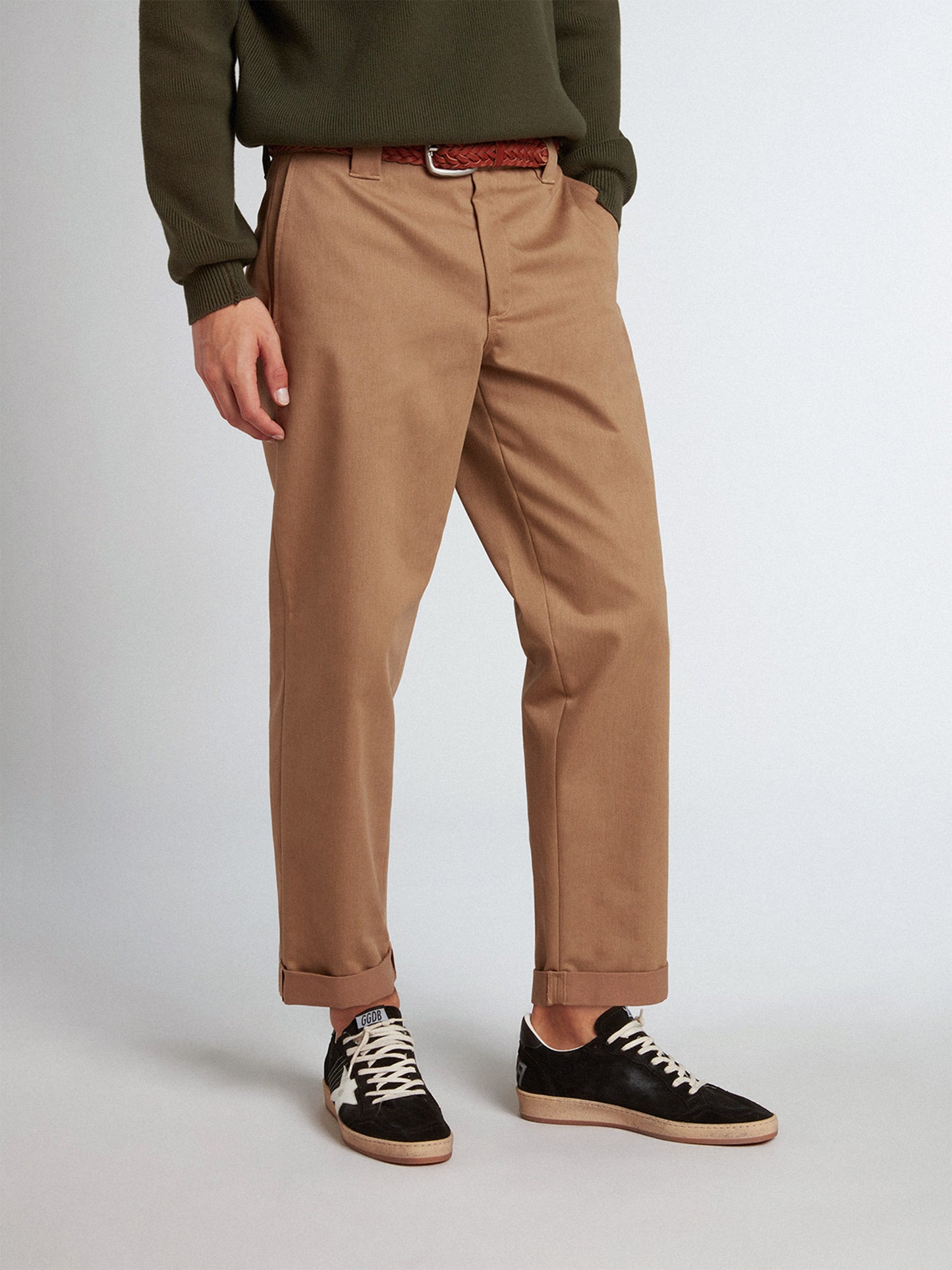 GOLDEN GOOSE - Gerade Chinohose für Herren Beige