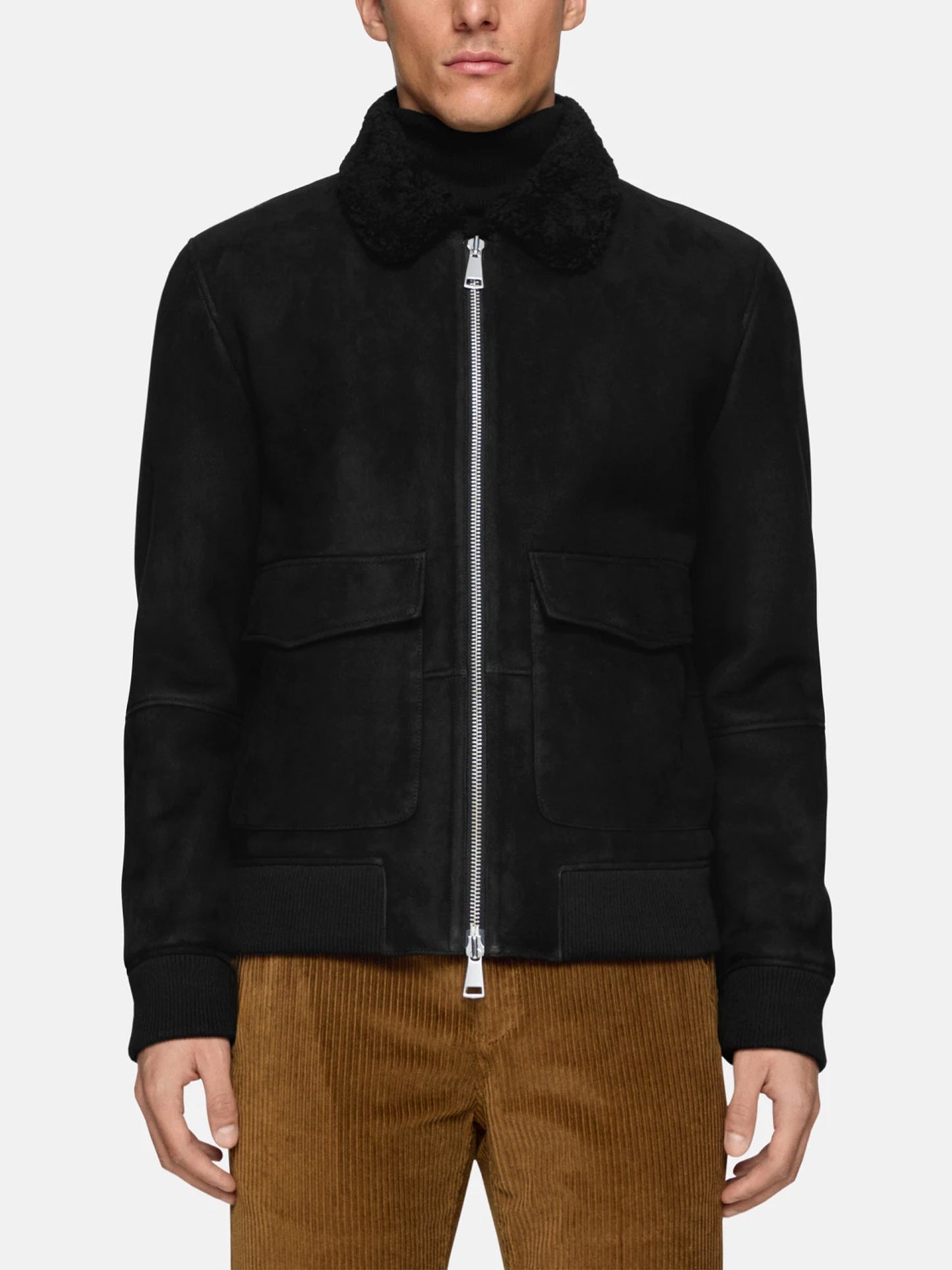 DONDUP - Shearling-Lederjacke für Herren