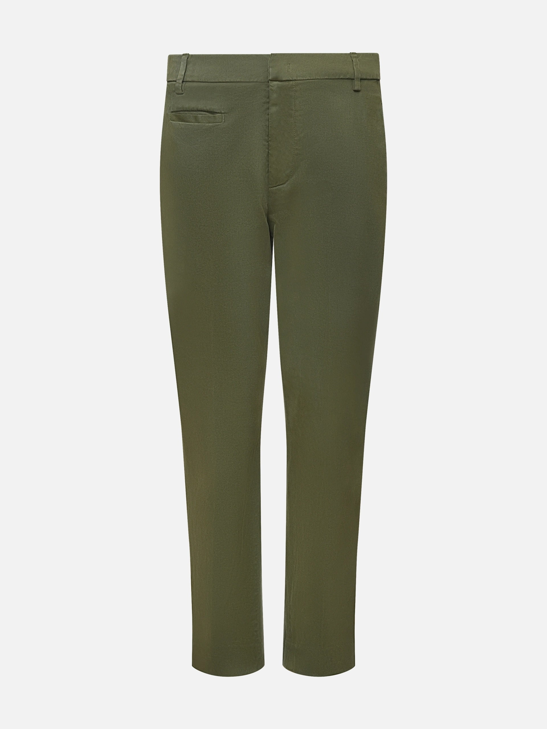 DONDUP - Hose Ariel aus Stretch-Baumwolle für Damen Olivgrün - Olive green