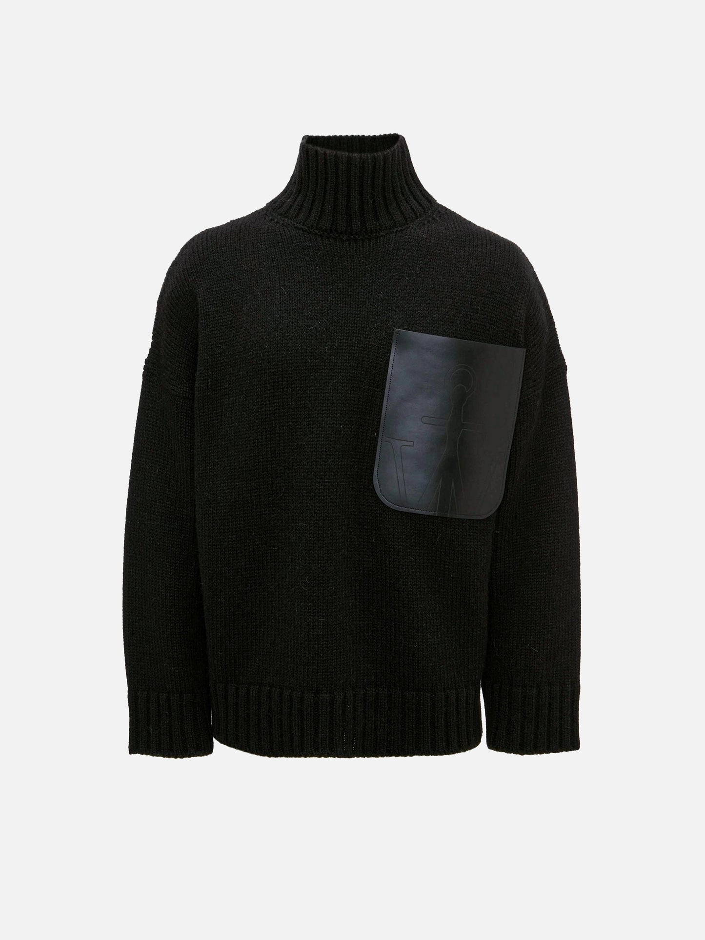 JW ANDERSON - Stehkragen-Pullover mit Ledertasche