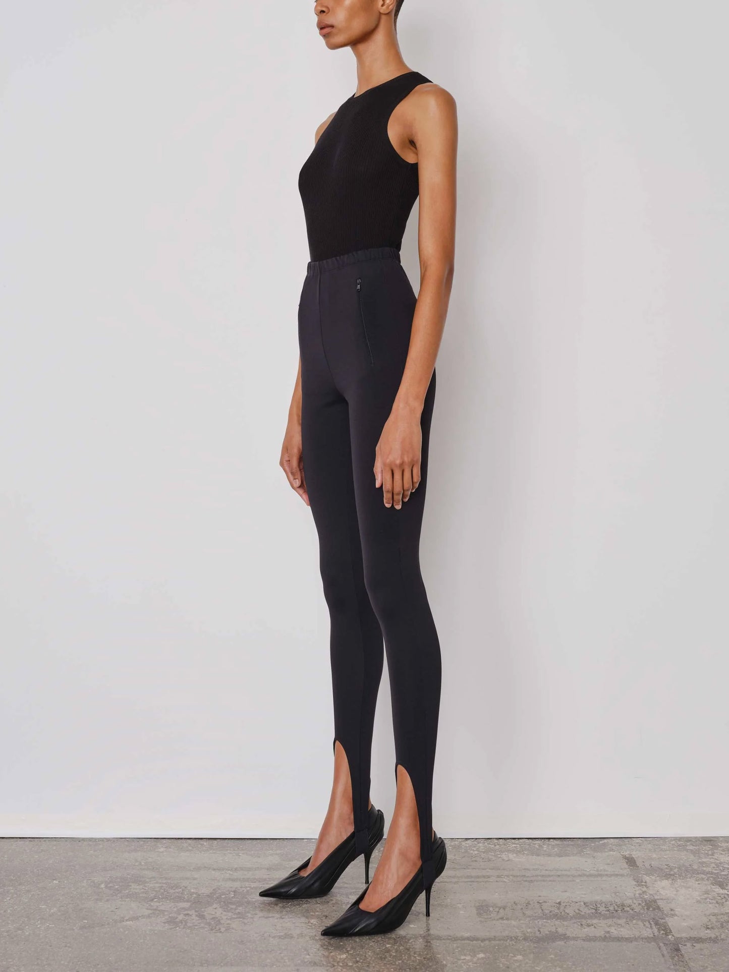 WARDROBE.NYC - Leggings Stirrup aus Viskose für Damen