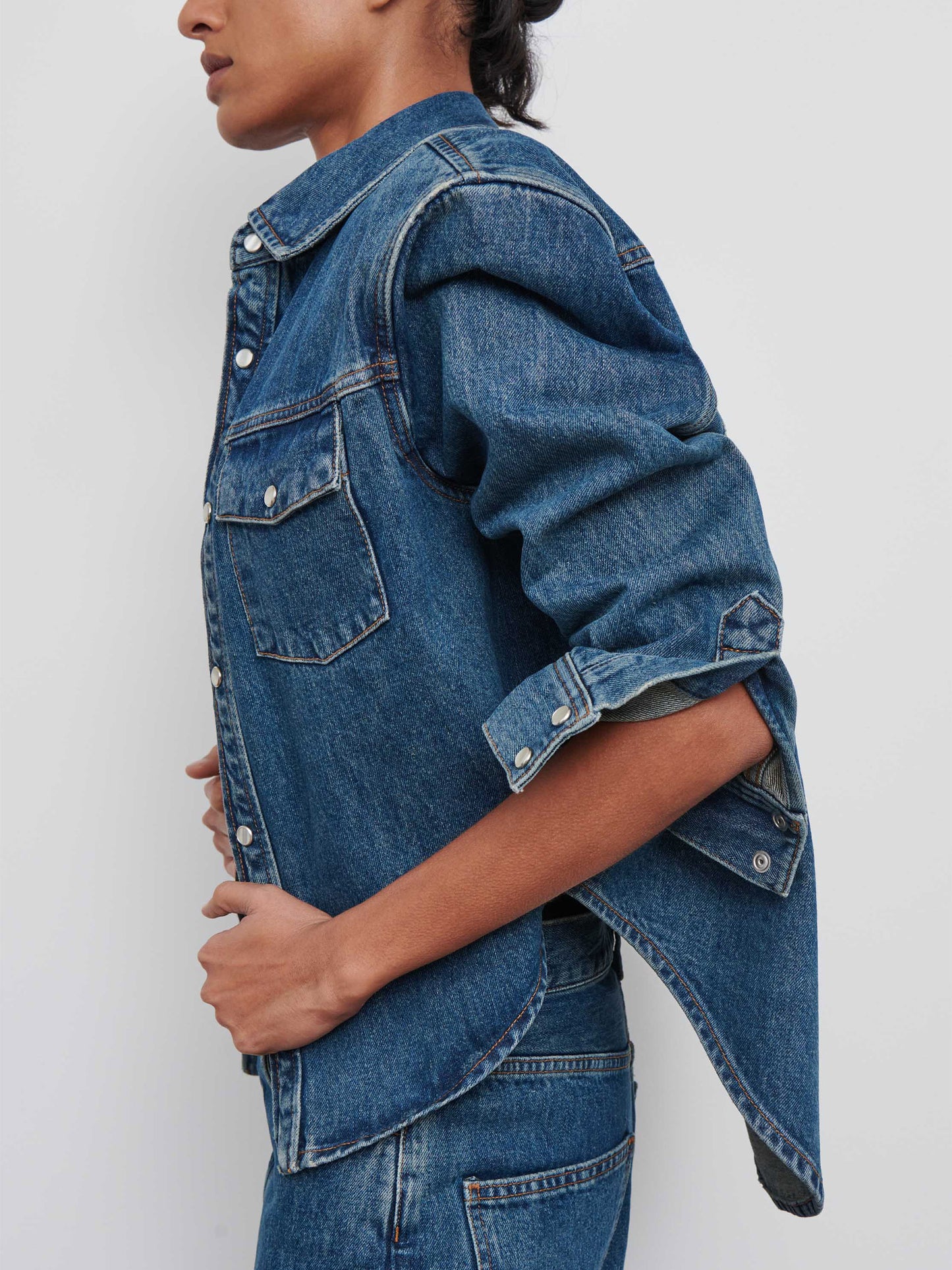 WARDROBE.NYC - Jeansjacke aus Twill-Denim für Damen