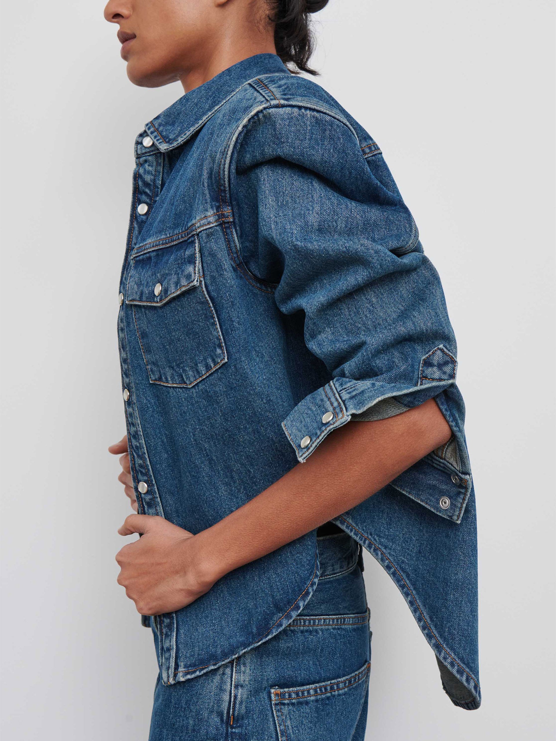 WARDROBE.NYC - Jeansjacke aus Twill-Denim für Damen