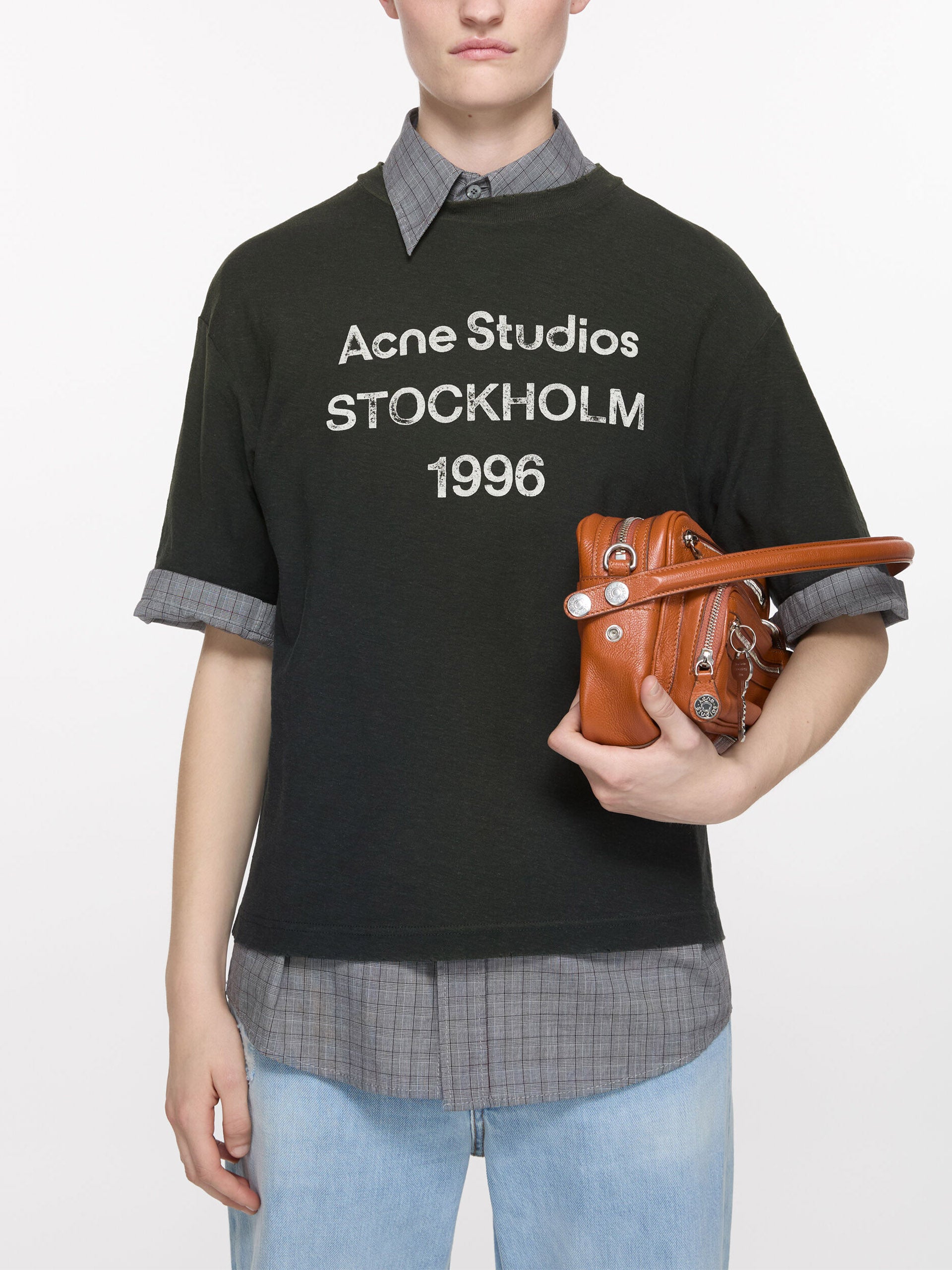 ACNE STUDIOS - T-Shirt mit Logo im Oversized-Fit