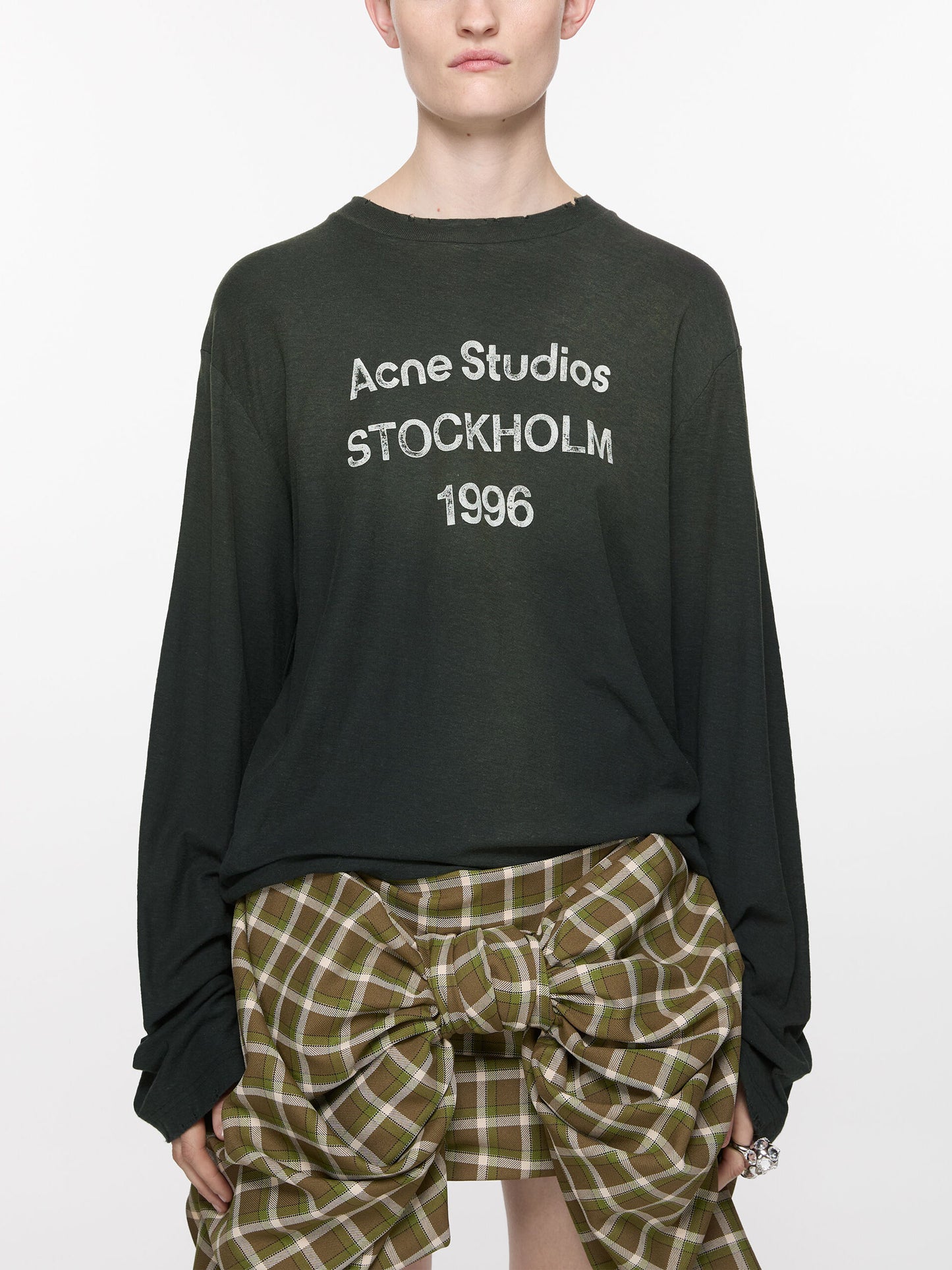 ACNE STUDIOS - Langarm-T-Shirt mit Logo für Damen