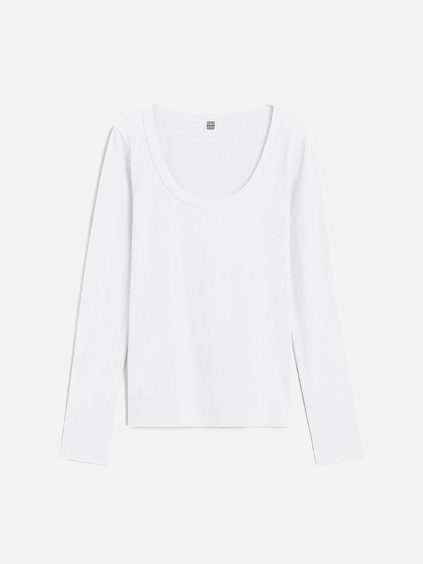 TOTEME - Geripptes Langarm-Top für Damen Weiss - White