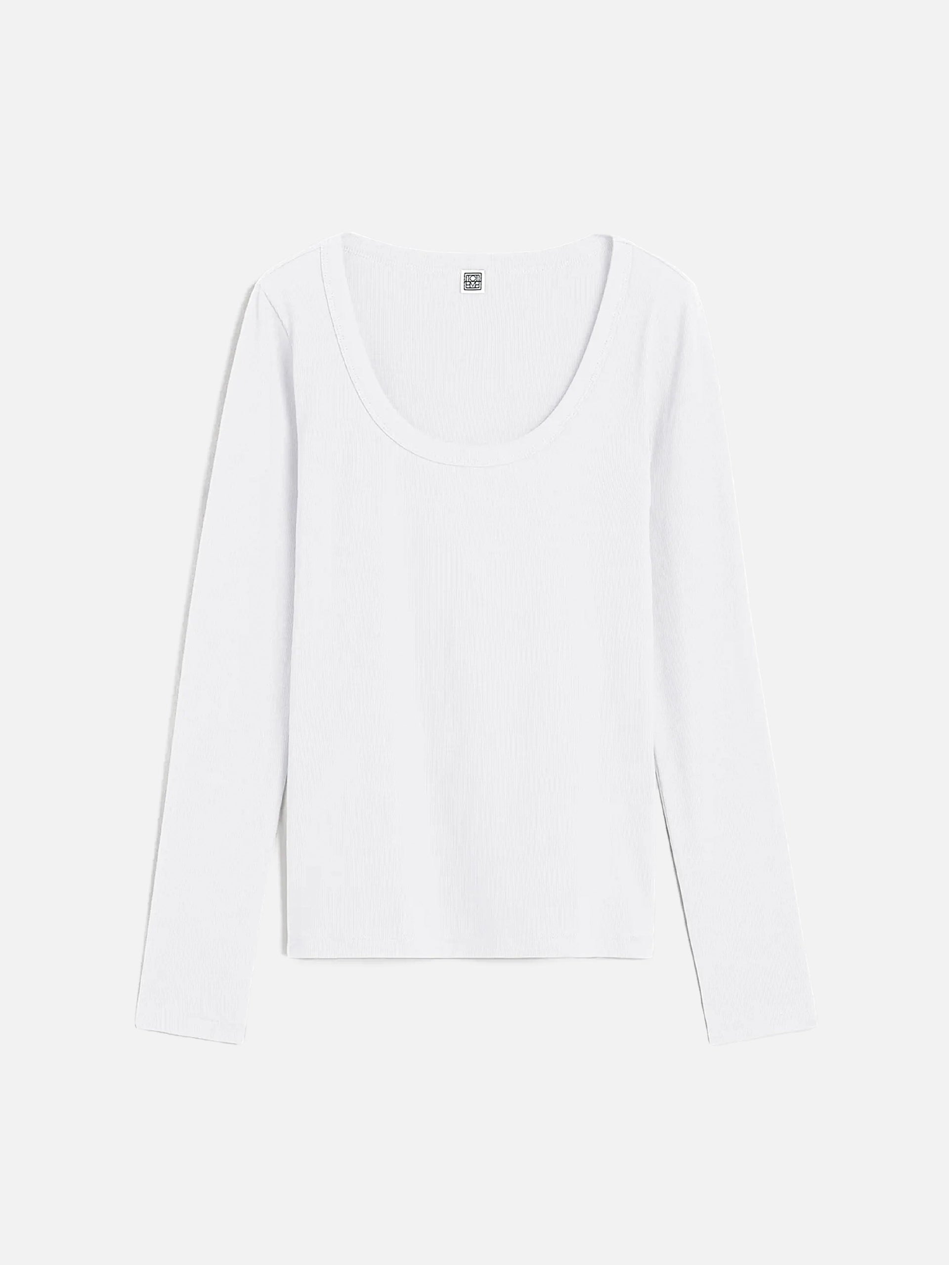 TOTEME - Geripptes Langarm-Top für Damen Weiss - White