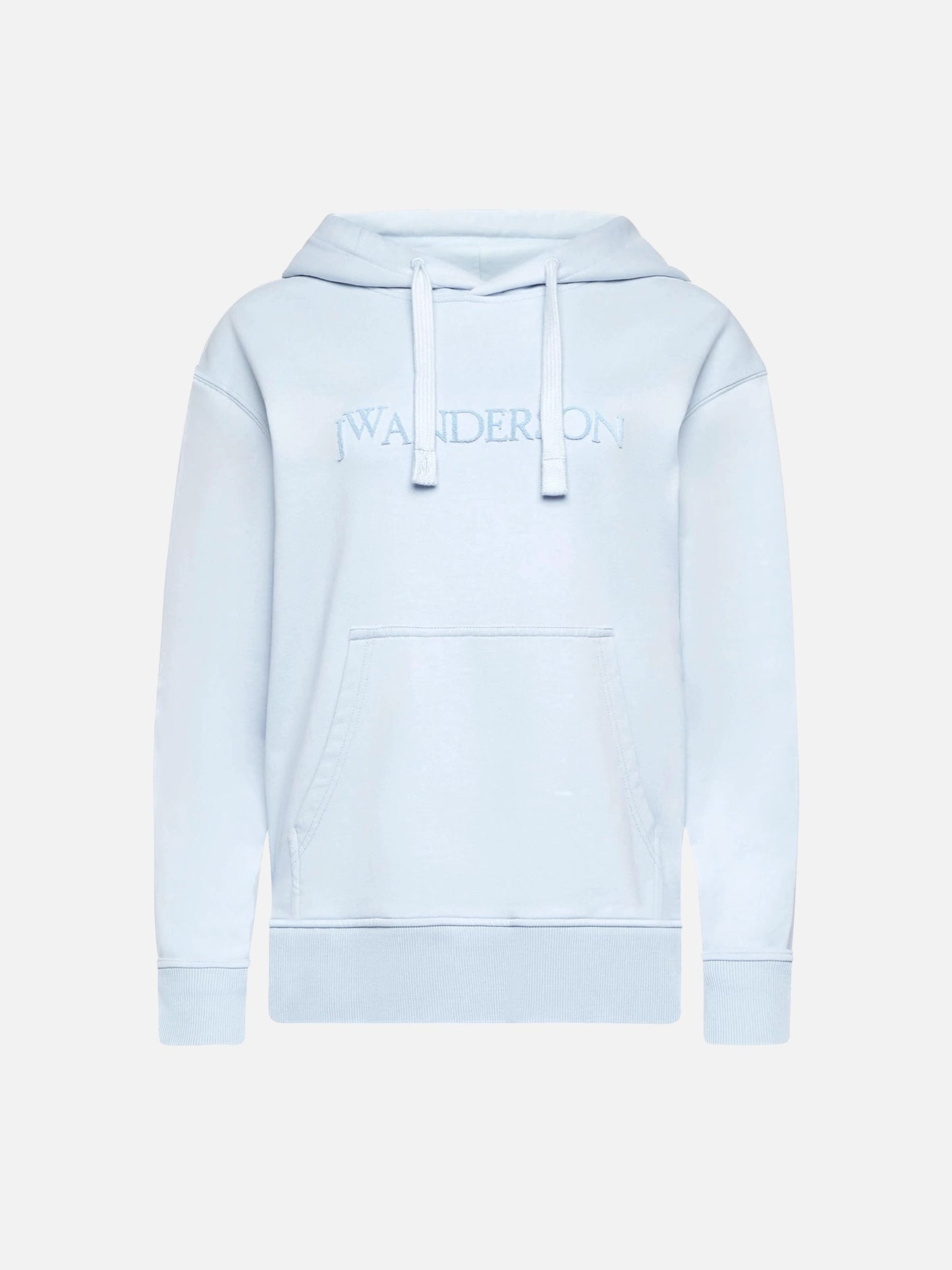 JW ANDERSON - Hoodie mit Logo-Stickerei Hellblau - Light blue