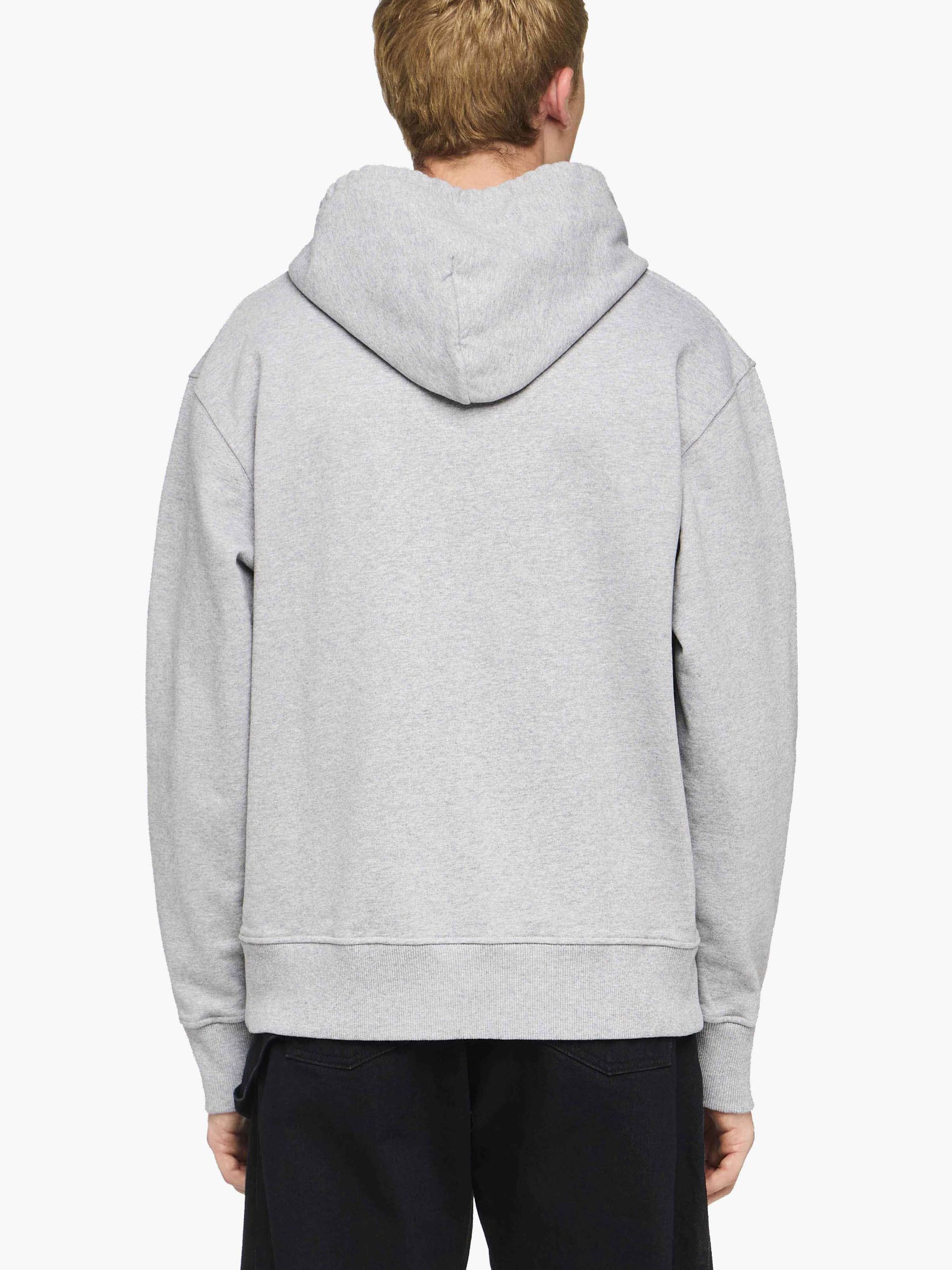 JW ANDERSON - Hoodie mit Logo-Stickerei Grau Melange - Grey Melange