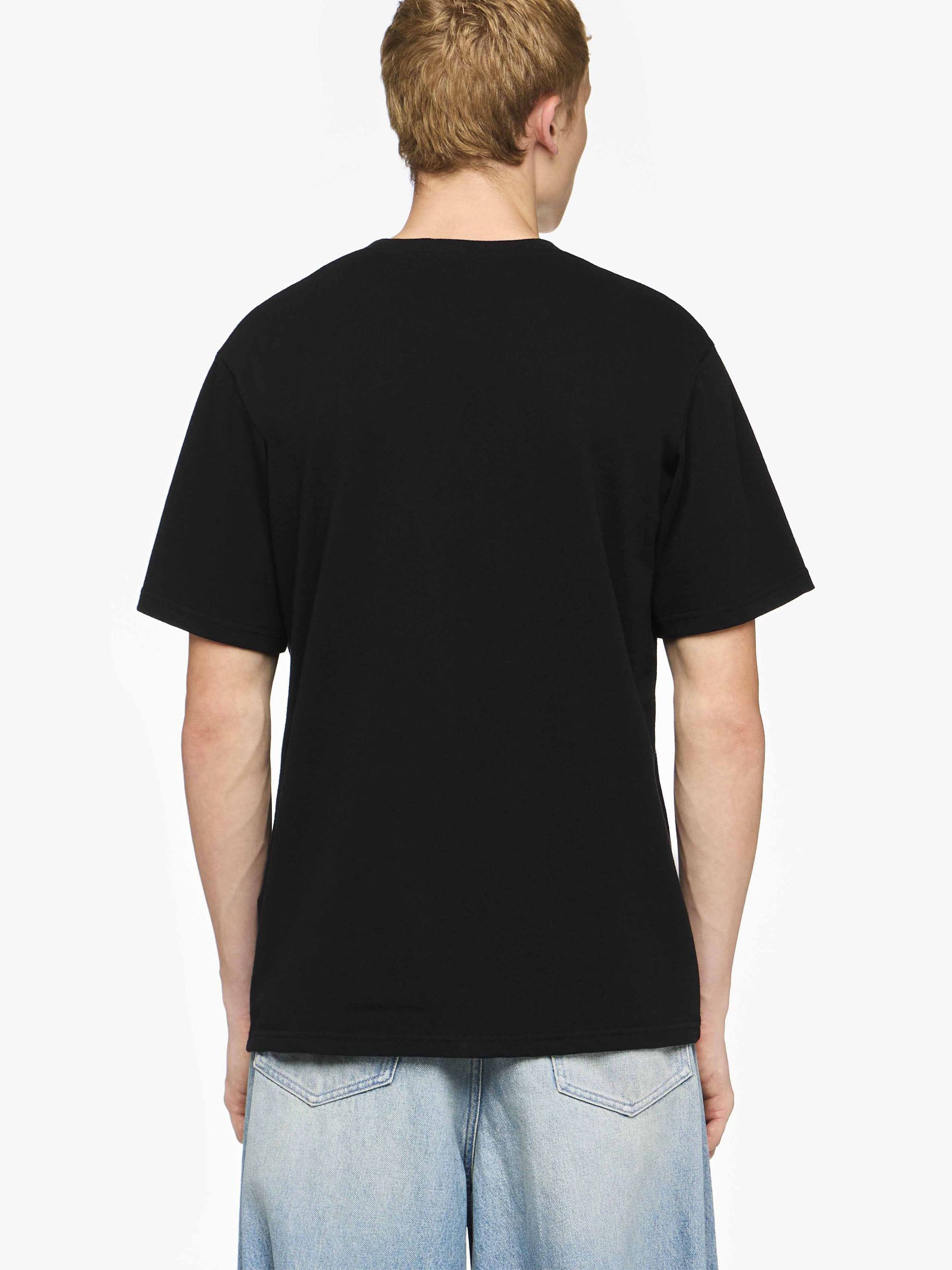 JW ANDERSON - T-Shirt mit Anker-Logo-Stickerei Schwarz - Black