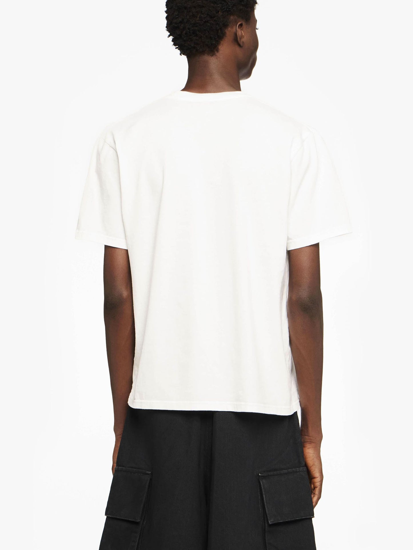 JW ANDERSON - T-Shirt mit Anker-Logo-Stickerei Weiss - White