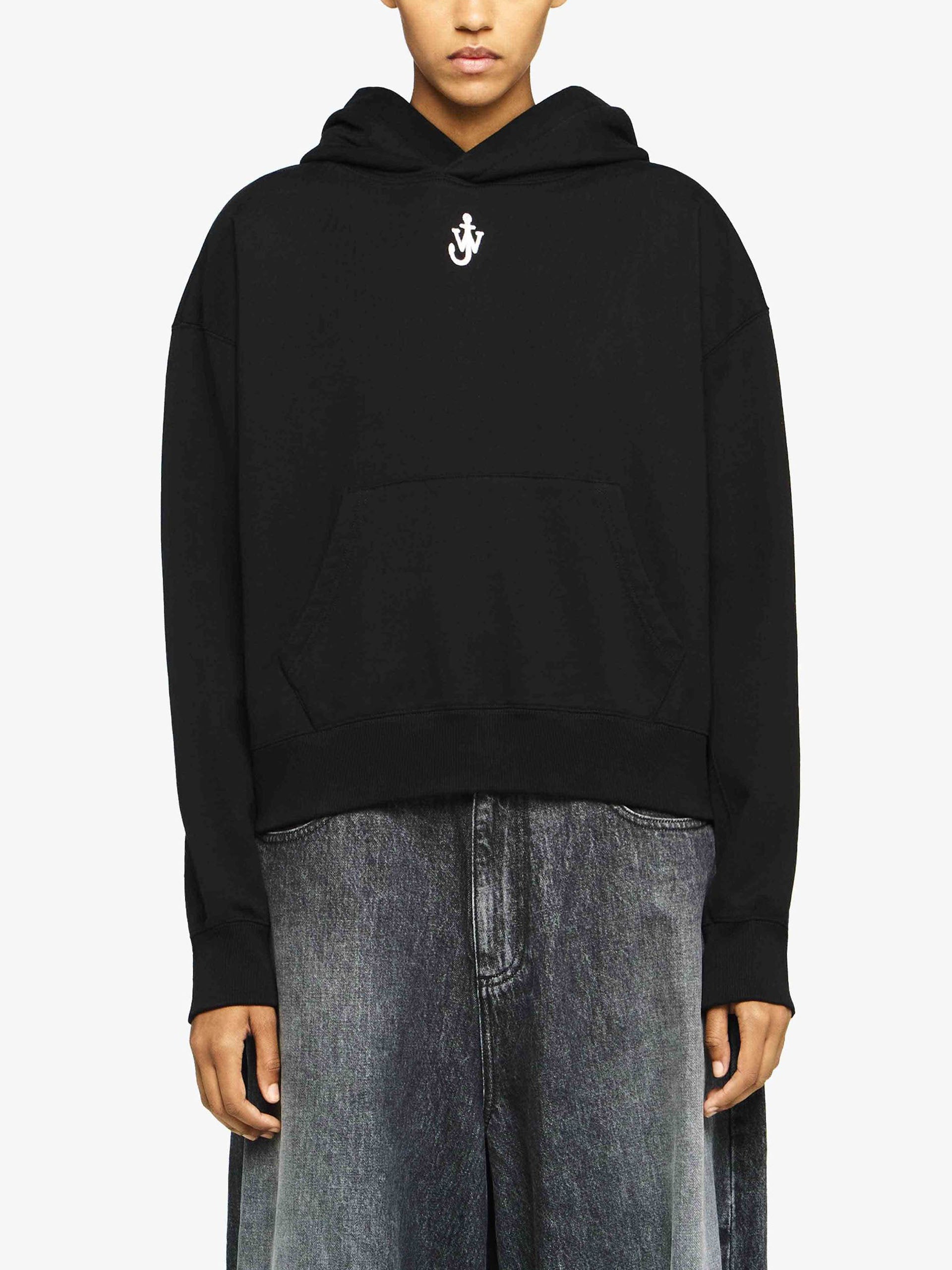 JW ANDERSON - Cropped-Hoodie mit Anker-Logo für Damen