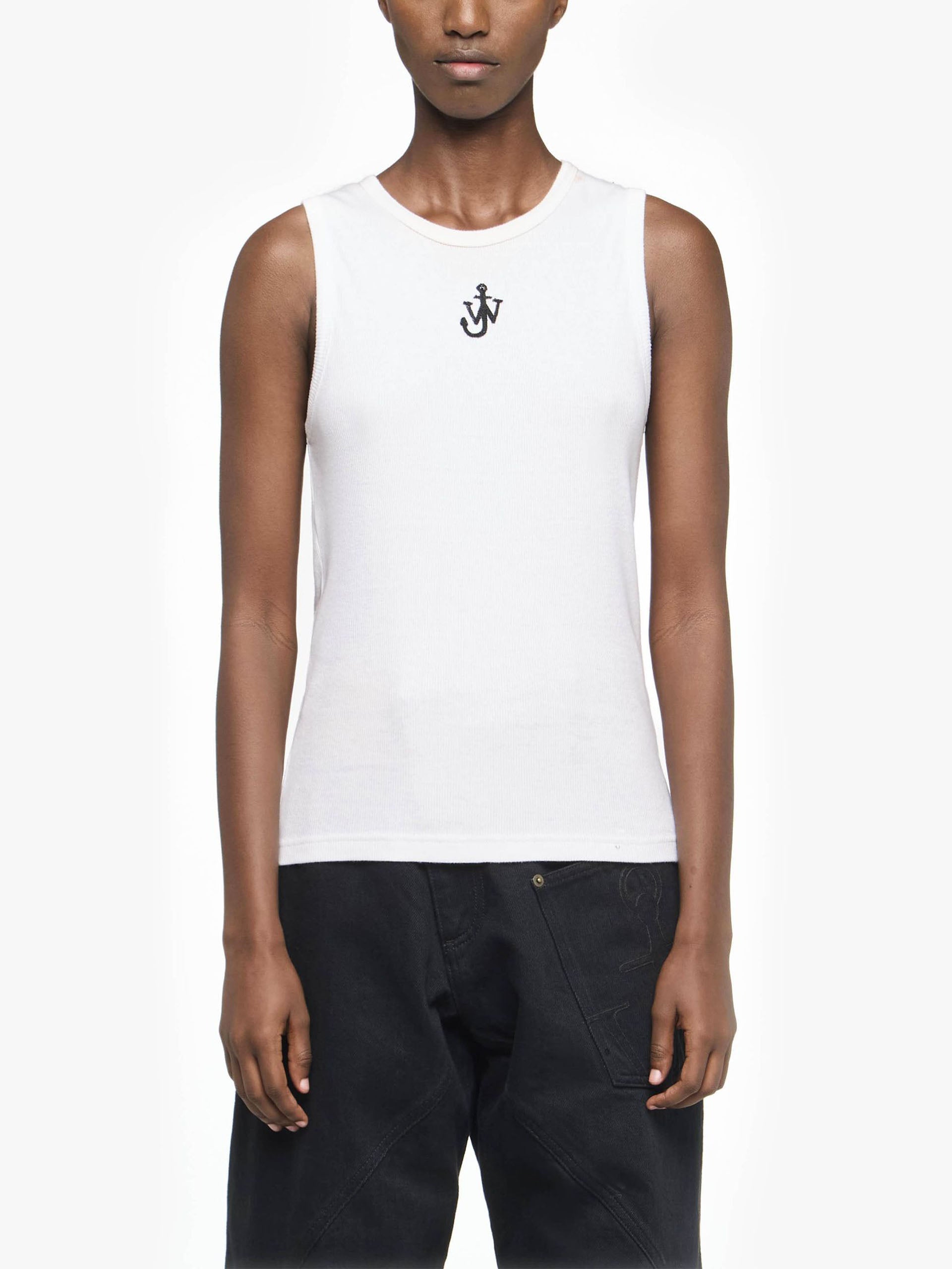 JW ANDERSON - Tank Top mit Anker-Logo für Damen Weiss - White