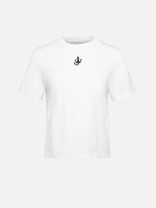 JW ANDERSON - Cropped-T-Shirt mit Anker-Logo für Damen Weiss - White