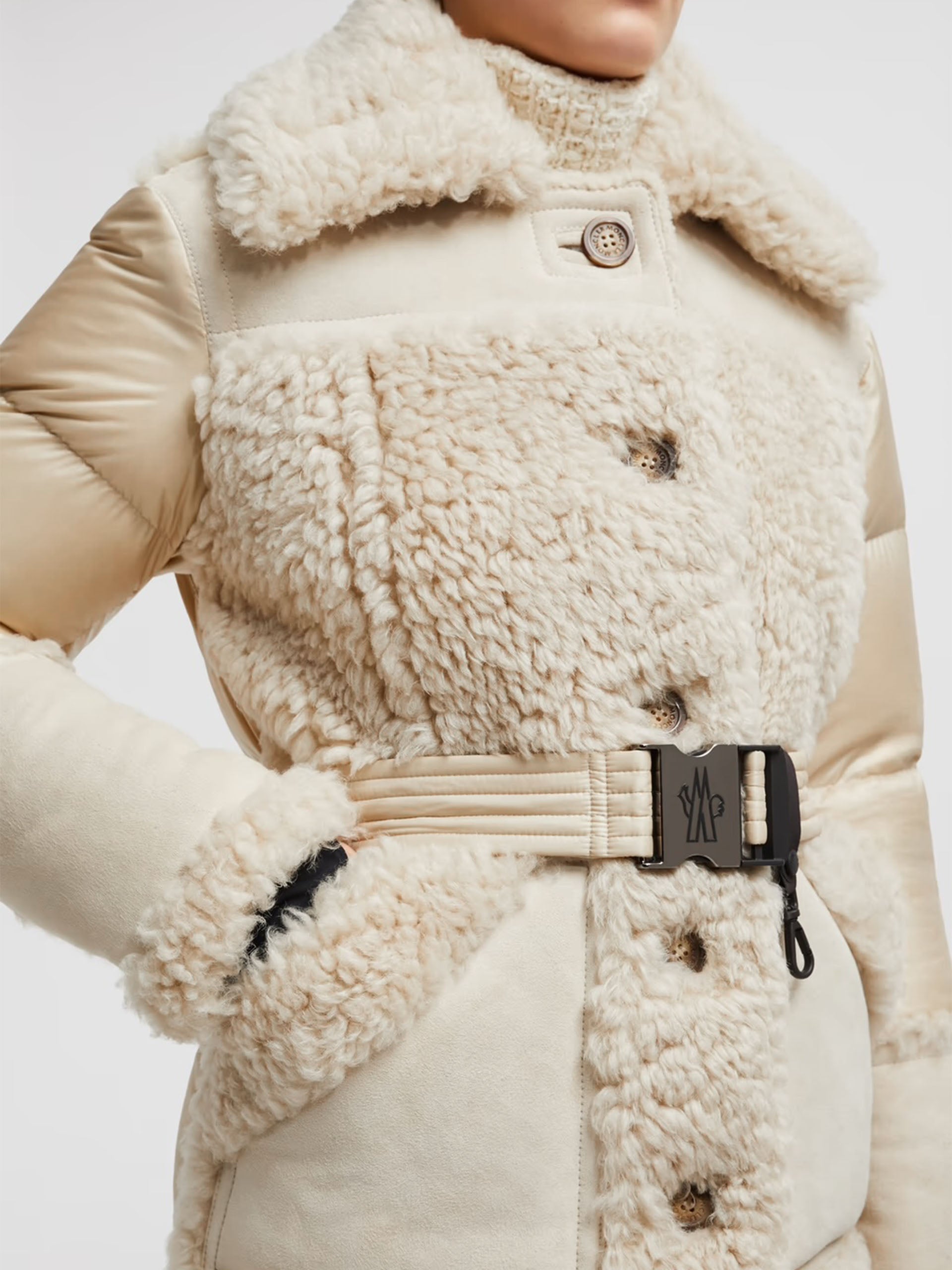 MONCLER GRENOBLE - Daunenjacke Chaiten aus Shearling für Damen