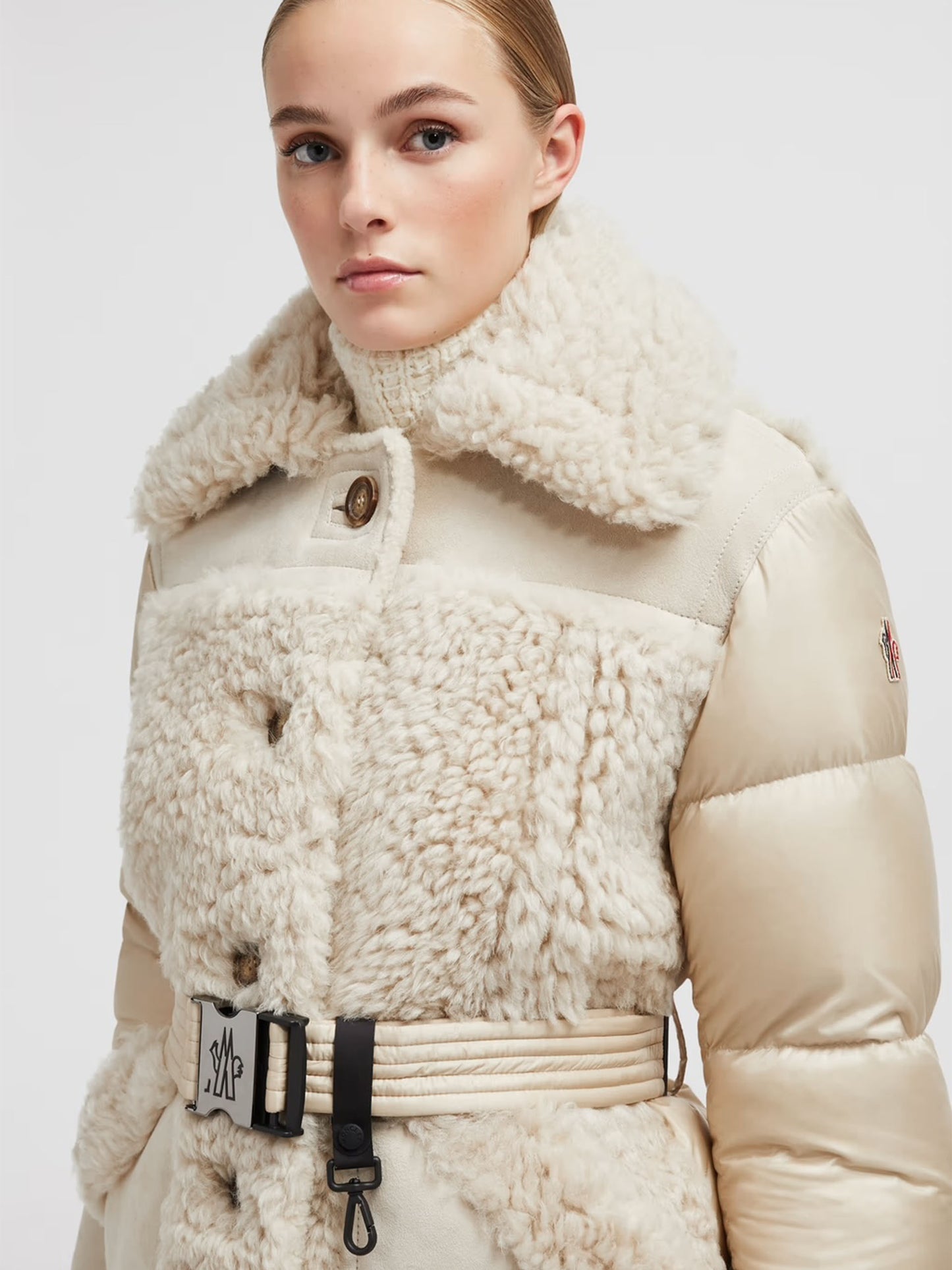 MONCLER GRENOBLE - Daunenjacke Chaiten aus Shearling für Damen