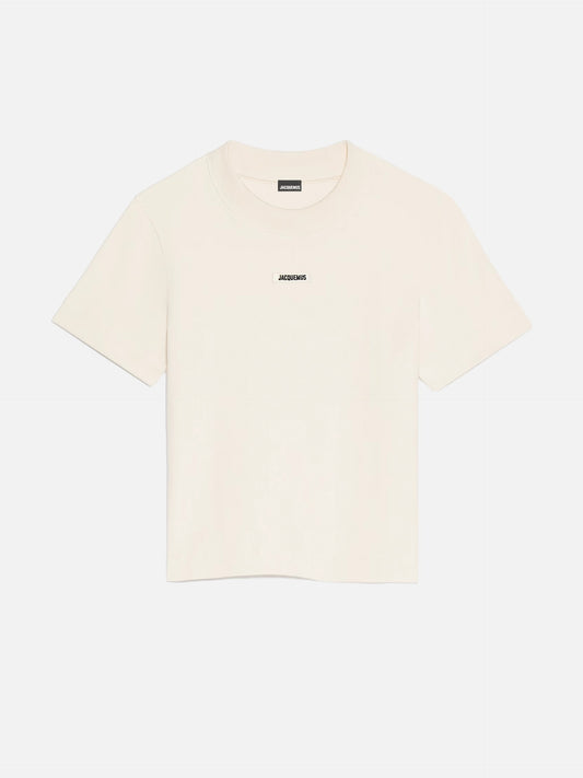 JACQUEMUS - Logo-T-Shirt Gros Grain für Damen Hellbeige - Light beige