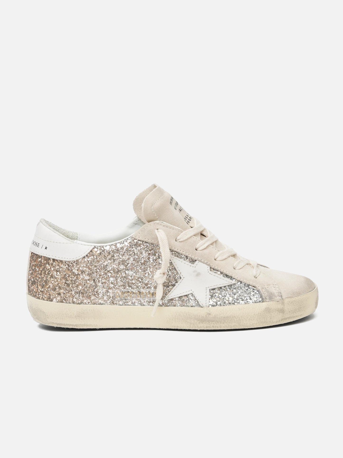 GOLDEN GOOSE - Sneaker Super-Star Glitter für Damen