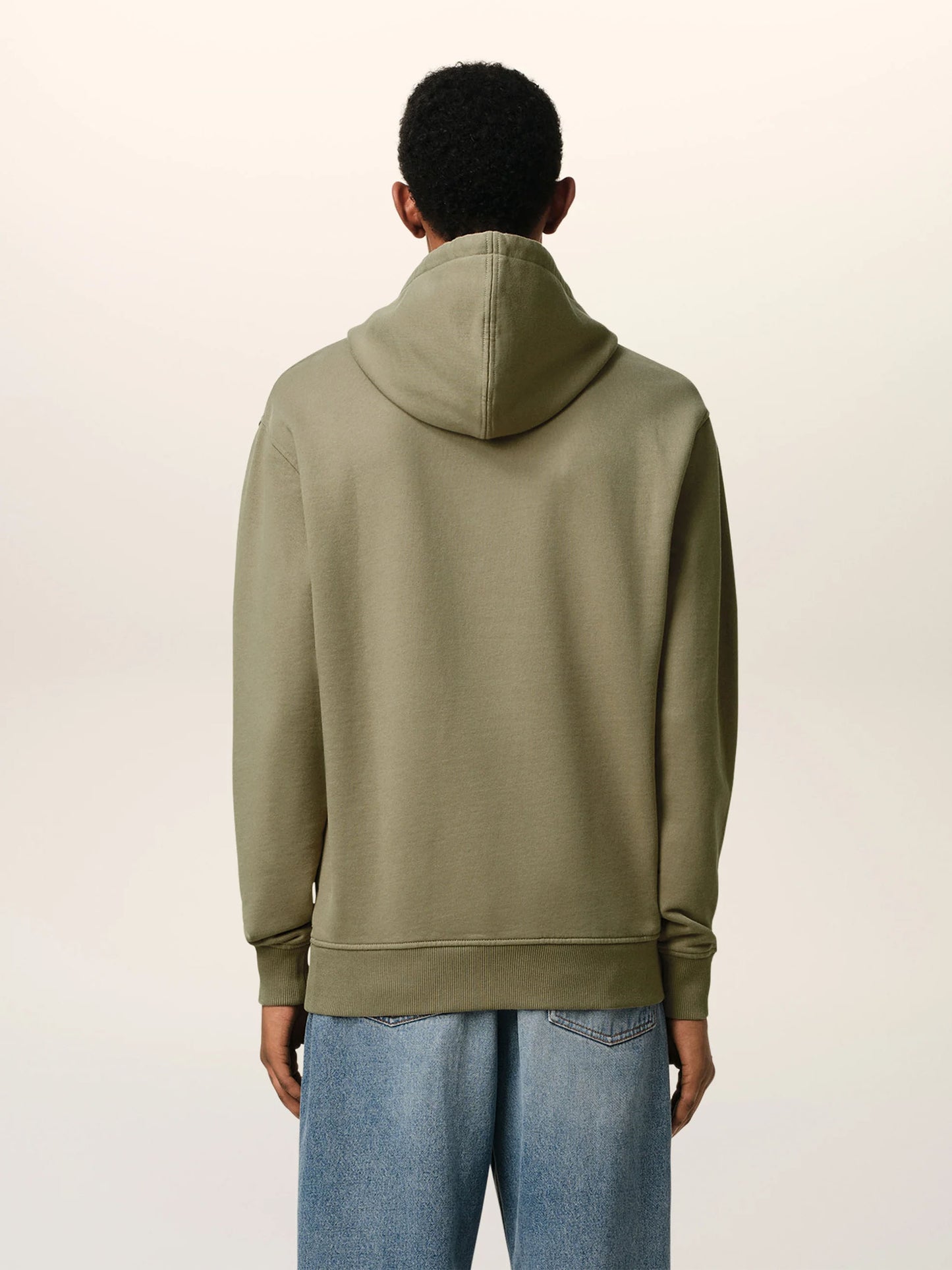 AMI PARIS - Hoodie Ami De Coeur mit weißem Logo Khaki