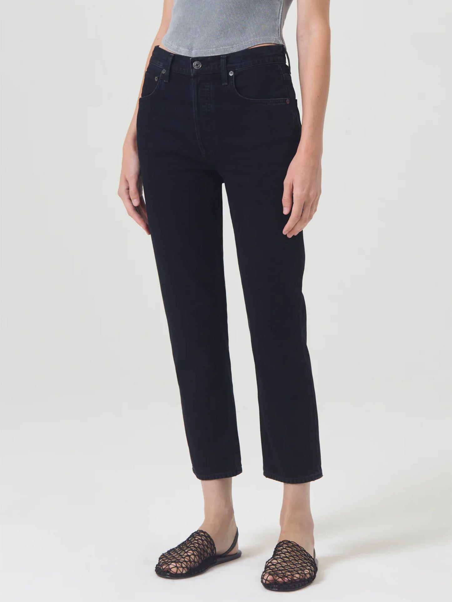 AGOLDE - Jeans Riley mit hohem Bund für Damen